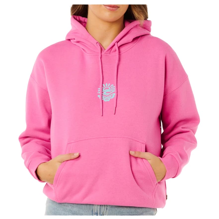 Дамски суичър Rip Curl Women's Icons Of Surf Heritage Hood Hoodie - Super Pink