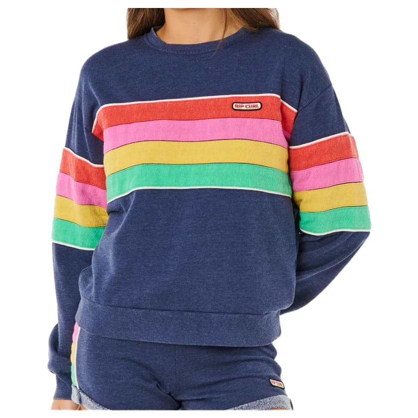 Дамски пуловер Rip Curl Women's Surf Revival Relaxed Crew Jumper - Dark Navy
