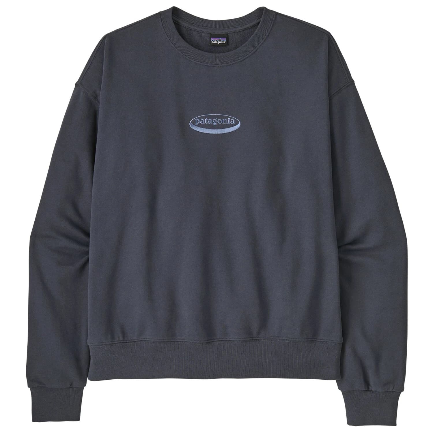 Дамски пуловер Patagonia Women's 95 Oval Logo Daily Crew Jumper - Smolder Blue
