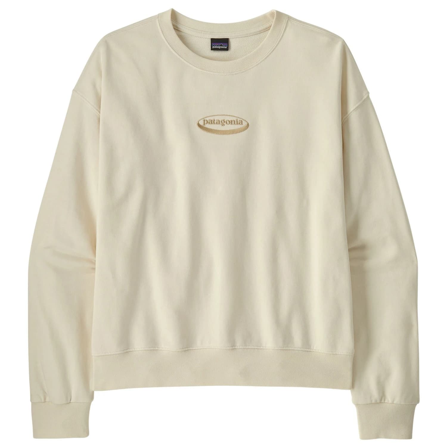 Дамски пуловер Patagonia Women's 95 Oval Logo Daily Crew Jumper - Wool White