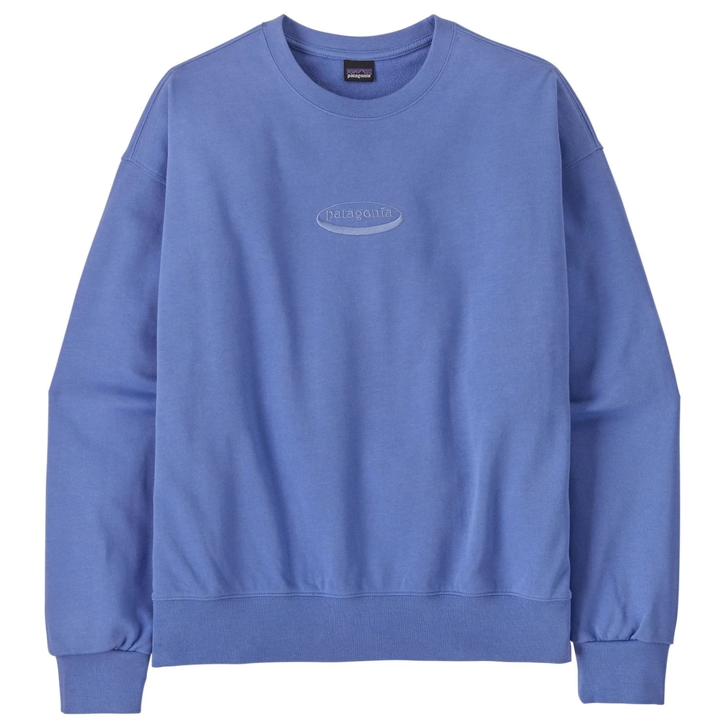 Дамски пуловер Patagonia Women's 95 Oval Logo Daily Crew Jumper - Diver Blue
