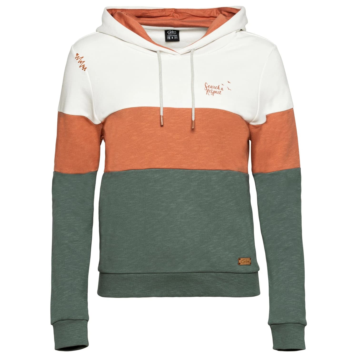 Дамски суичър Chillaz Women's Walchsee Search & Respect Hoodie - Dark Green