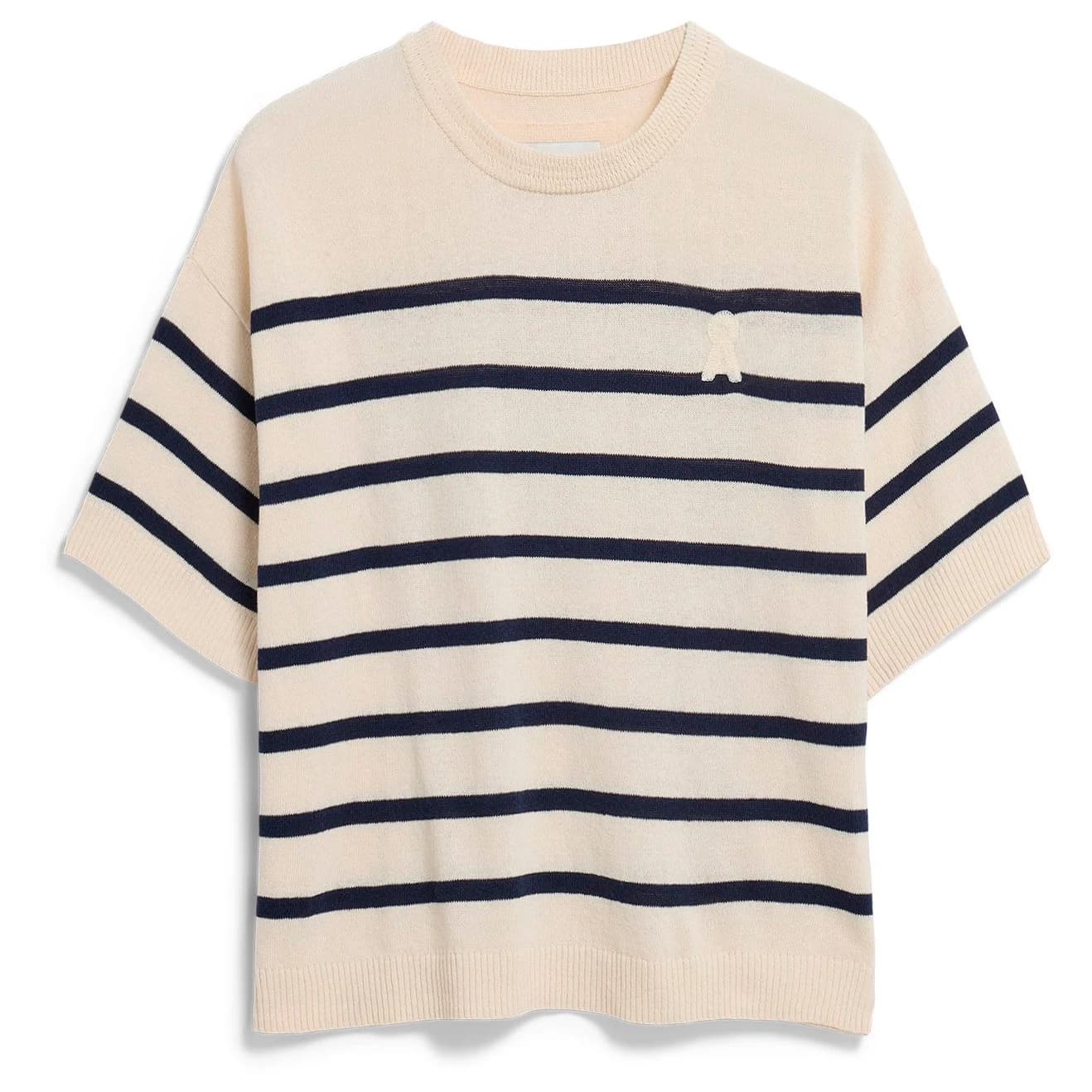 Дамски пуловер ARMEDANGELS Women's Stripe Linen Blend Sweater Jumper - Undyed / Tinted Navy