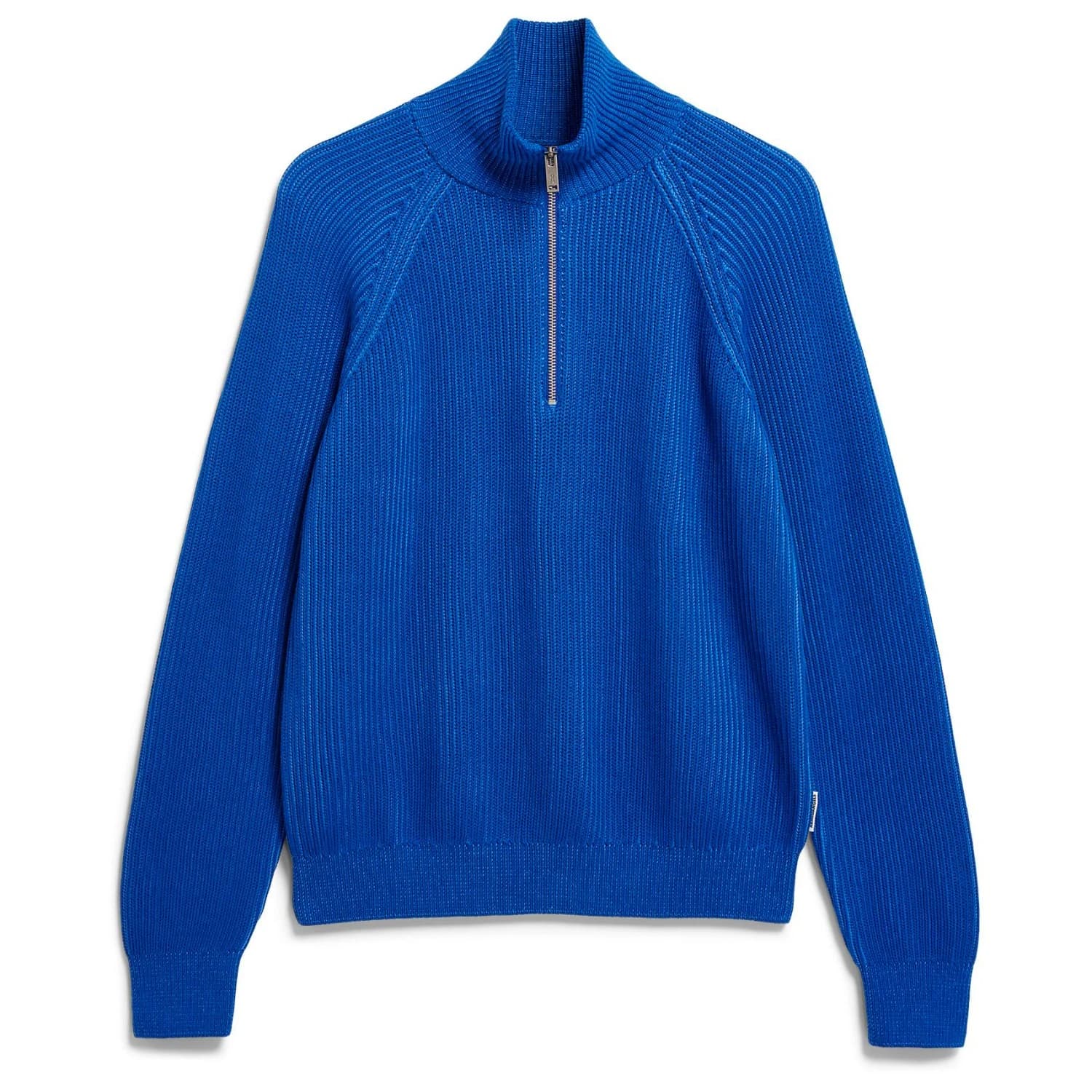 Дамски пуловер ARMEDANGELS Women's Troyer Vanisé Knit Sweater Jumper - Dynamo Blue / Light Dynamo Blue