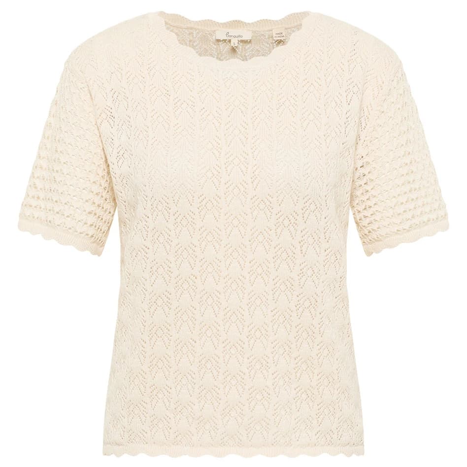 Дамски пуловер Tranquillo Women's Pullover Emmaa Jumper - White