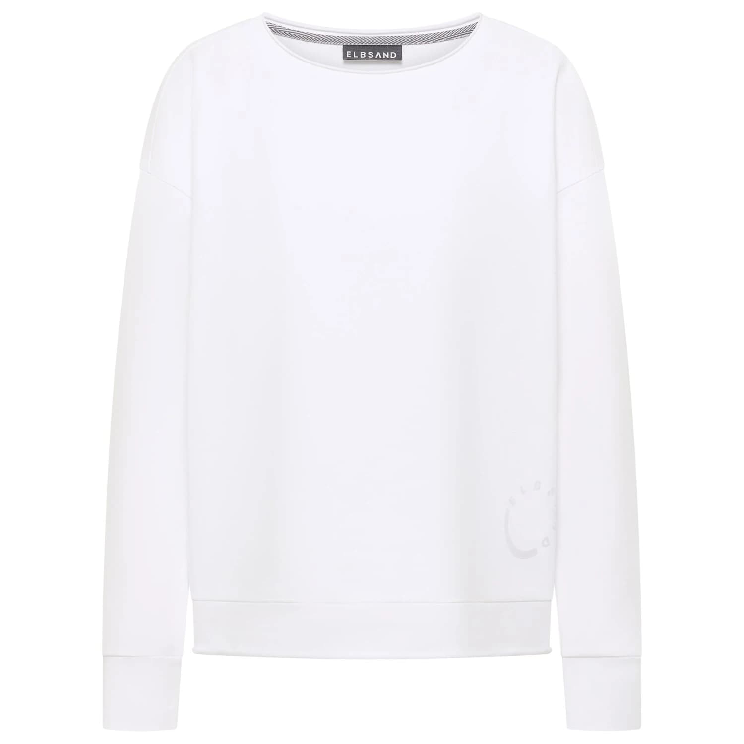 Дамска блуза с дълъг ръкав ELBSAND Women's Ritva Jumper - Bright White