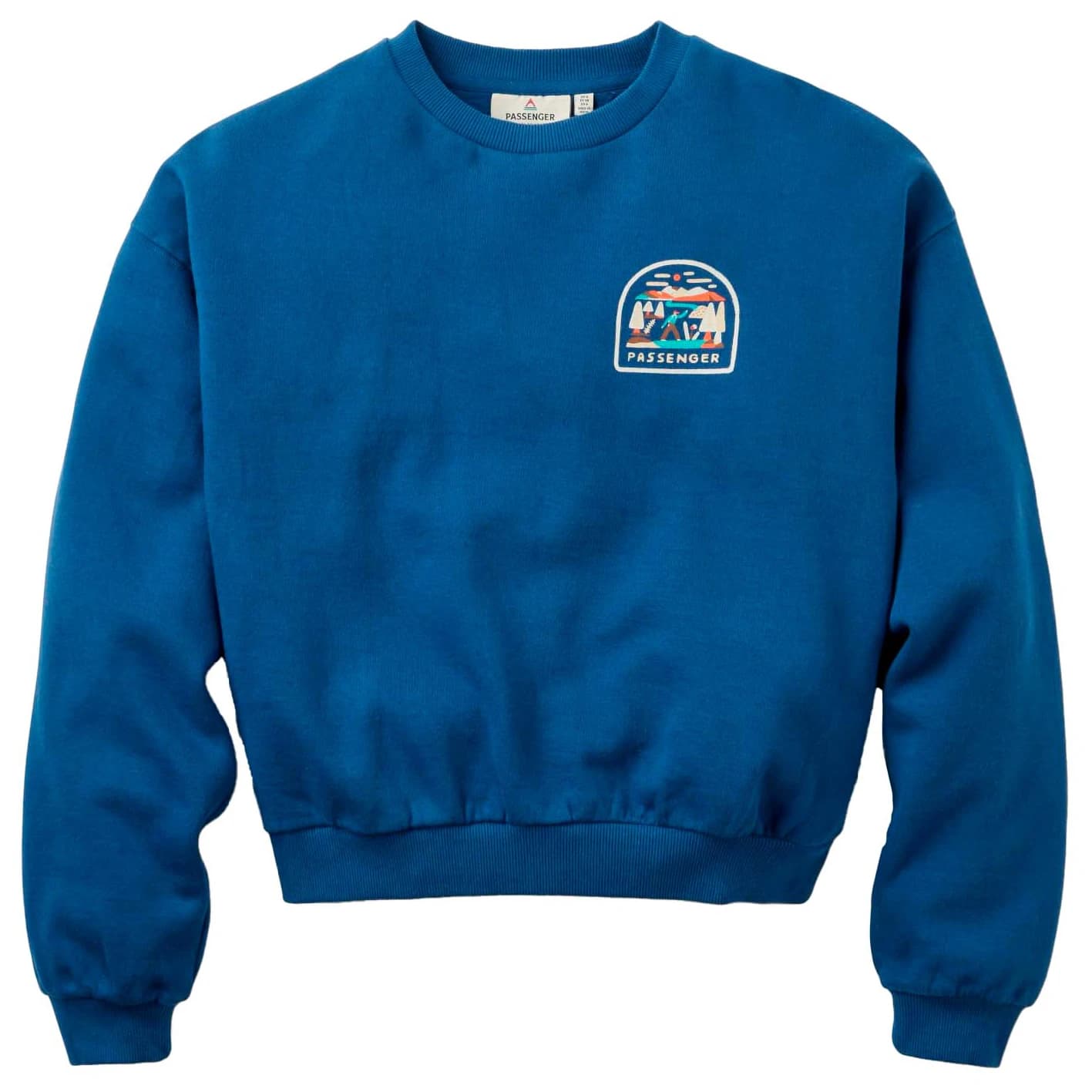 Пуловер Passenger Women's Lost Patch Relaxed Fit Sweatshirt Jumper - Blue Navy