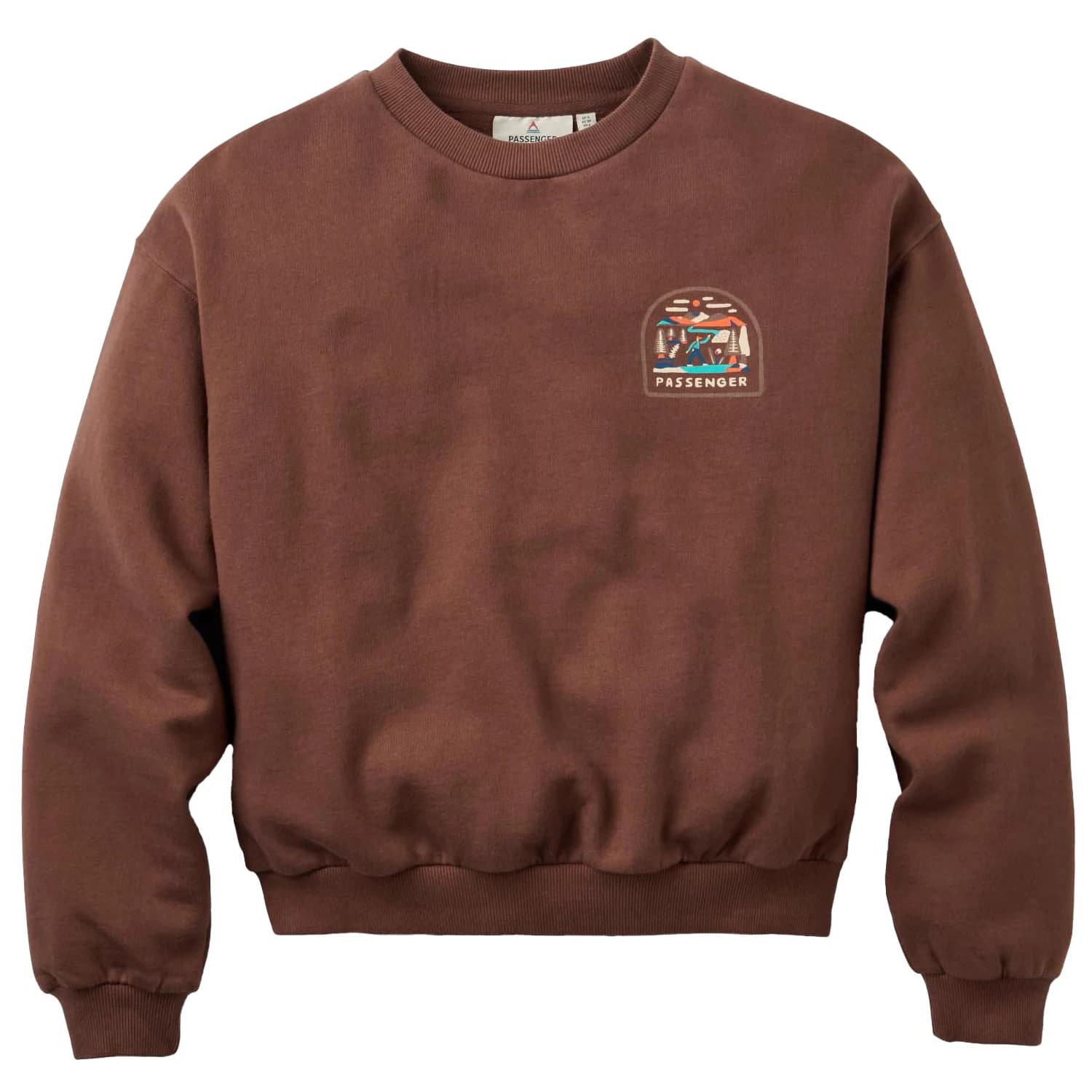 Пуловер Passenger Women's Lost Patch Relaxed Fit Sweatshirt Jumper - Chestnut