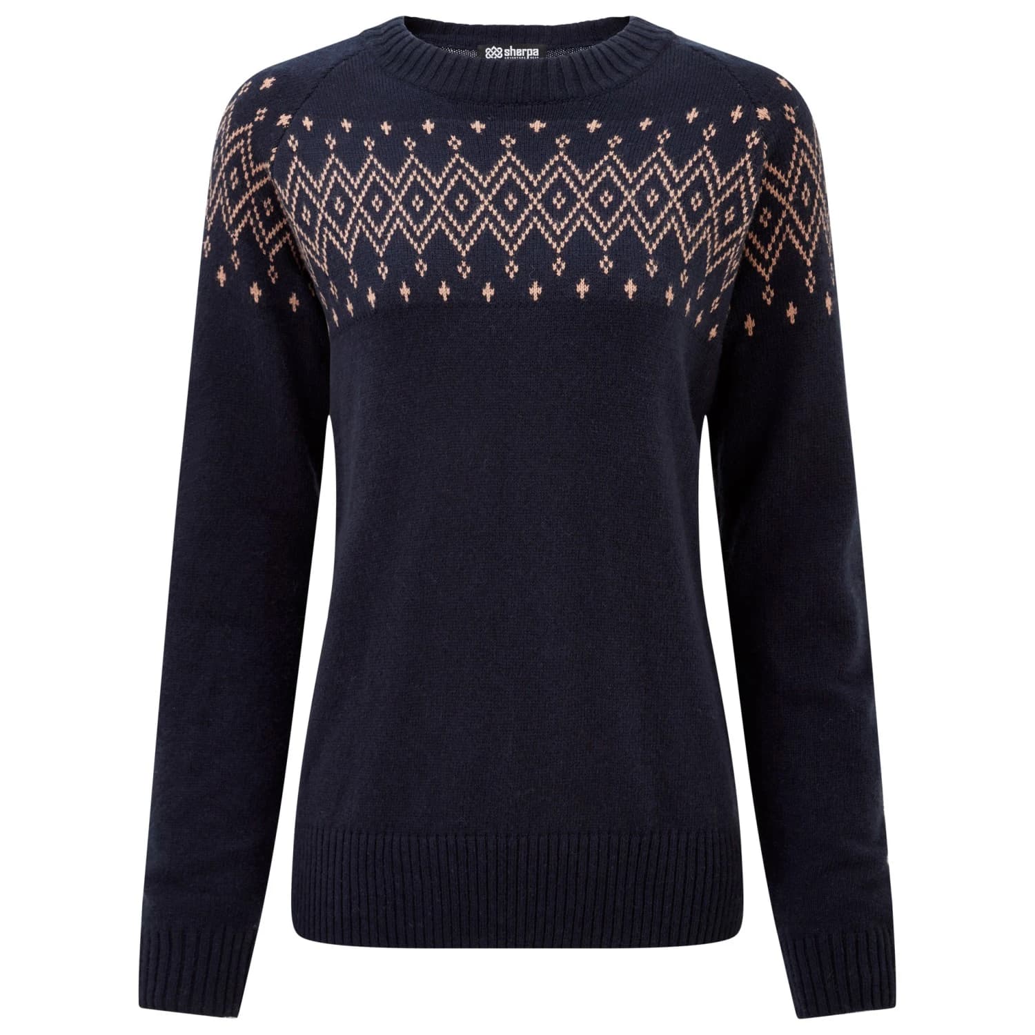 Дамски пуловер Sherpa Women's Yeshe Crew Neck Sweater Jumper - Rathee Blue
