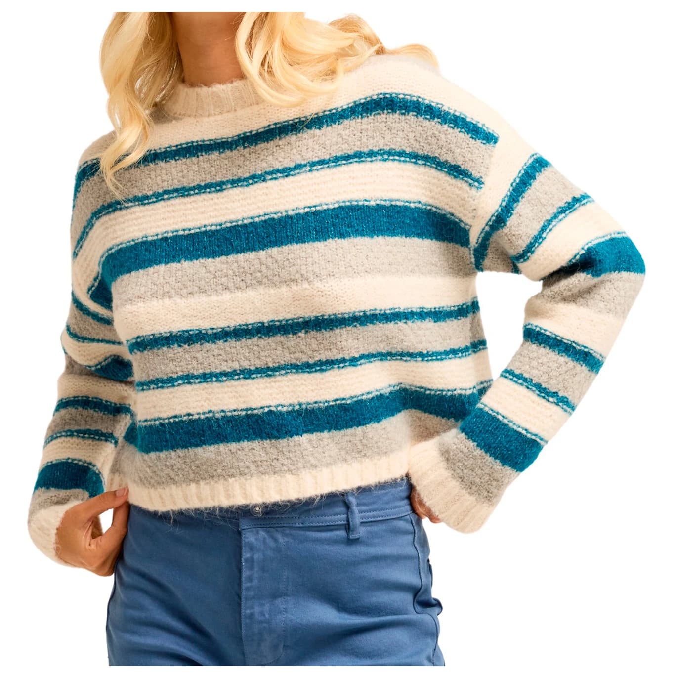 Дамски пуловер Billabong Women's Soft Breeze Jumper - Whitecap