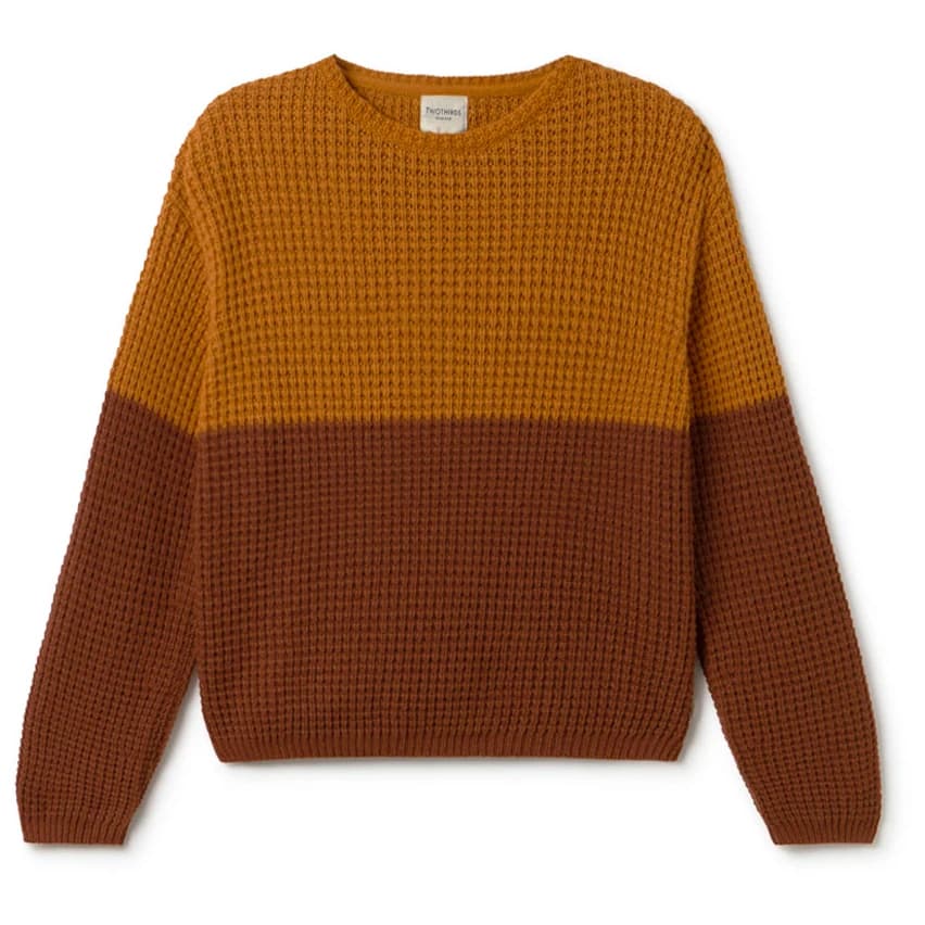 Дамски пуловер TWOTHIRDS Women's Teresa Bicolour Jumper - Terracotta