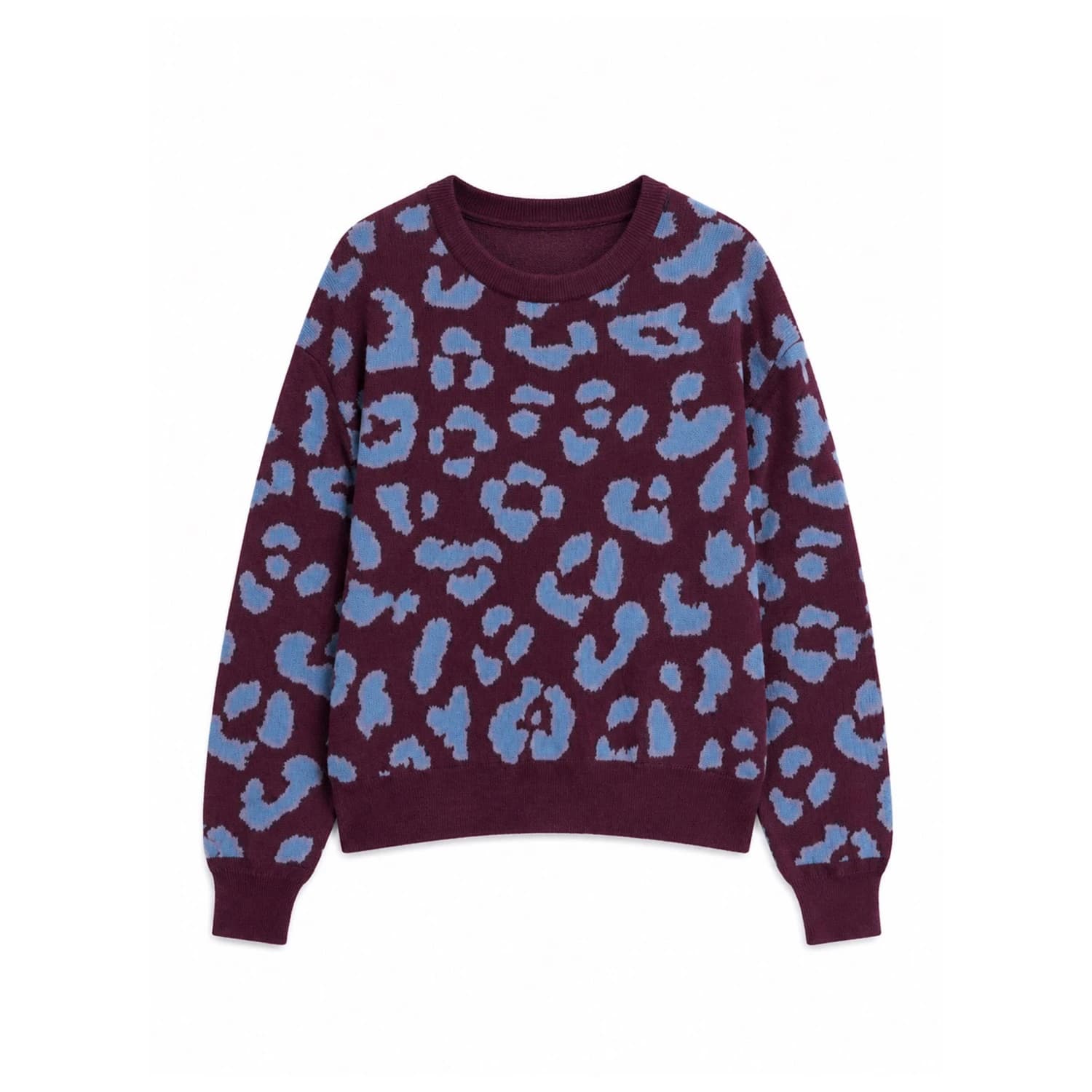 Пуловер Mazine Women's Leo Jacquard Knit Jumper - Burgundy / Smoke Blue