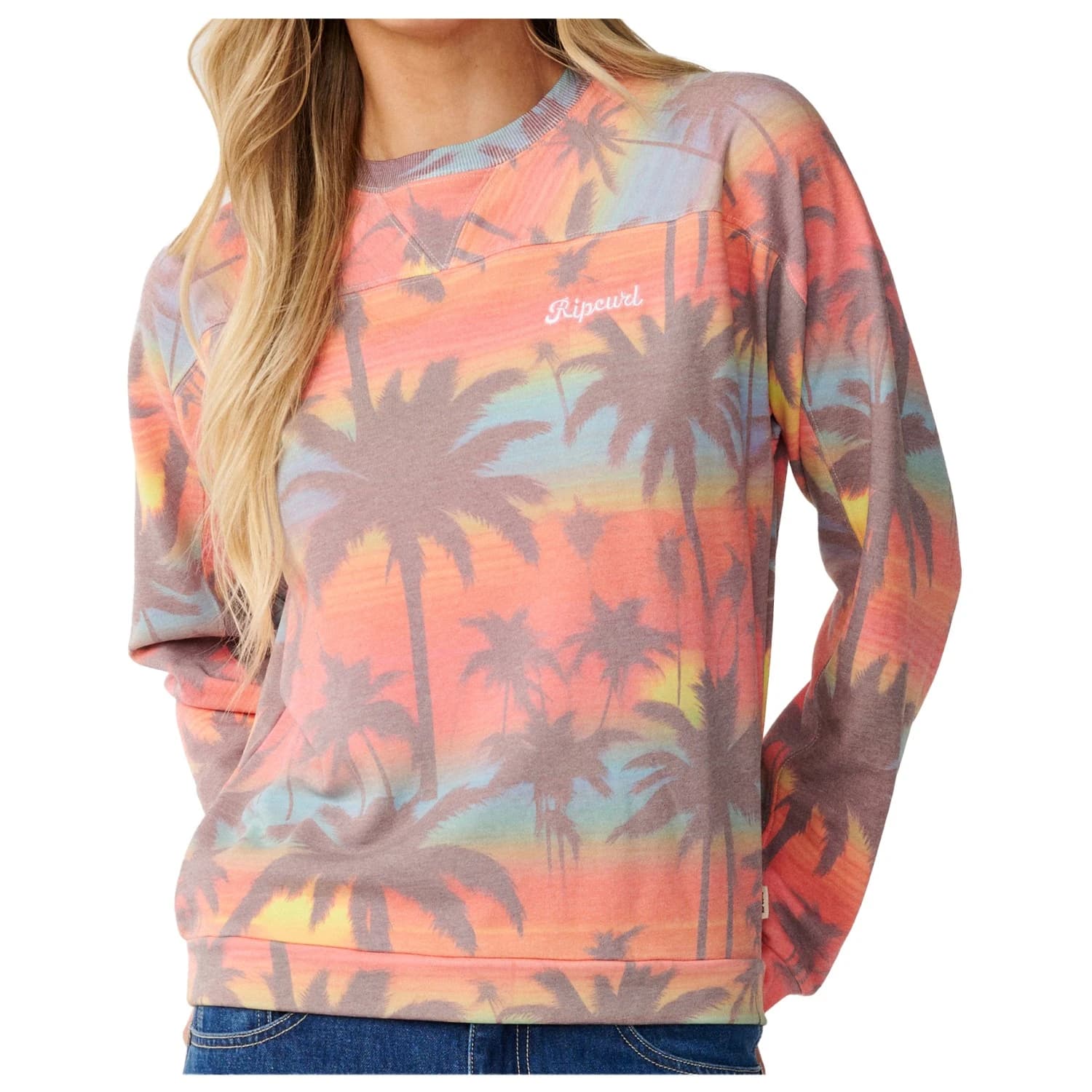 Дамски пуловер Rip Curl Women's Retro Swell Crew Jumper - Multico