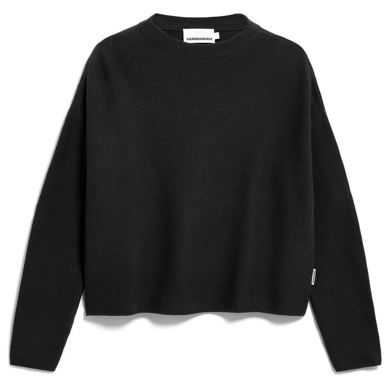 Дамски пуловер ARMEDANGELS Women's Merinaa Links Links Sweater Jumper - Black