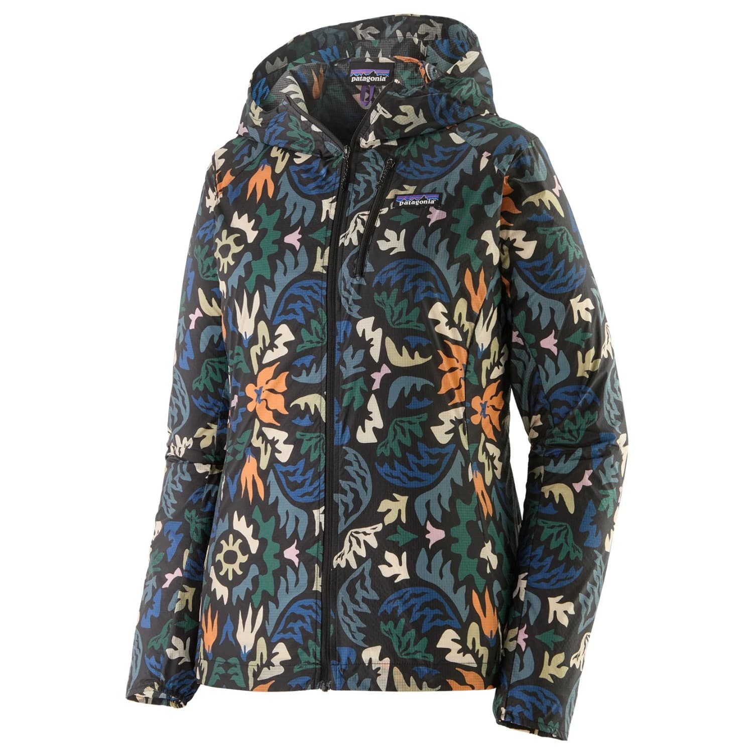 Дамско ветрозащитно яке Patagonia Women's Houdini Jacket Running jacket - Kaleido: Black