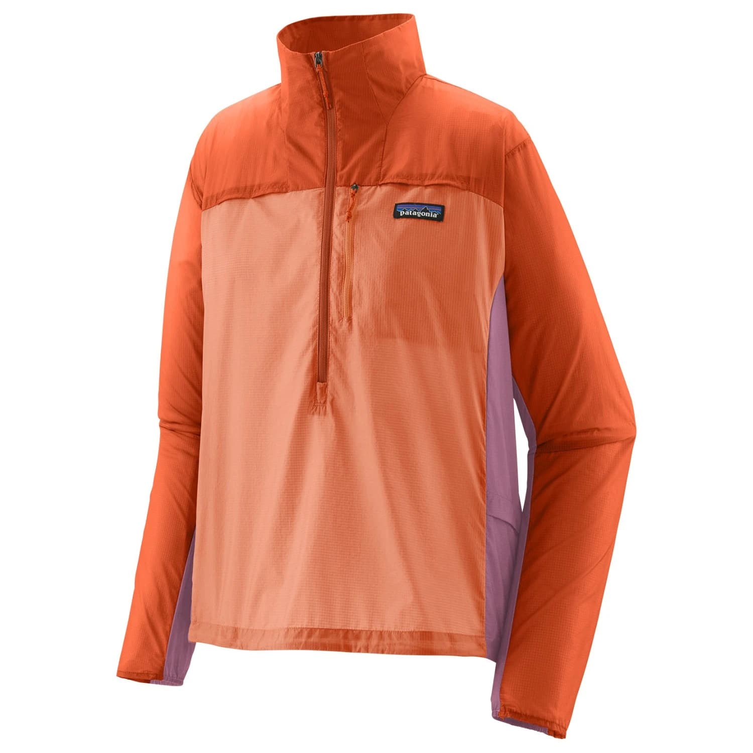Дамско ветрозащитно яке Patagonia Women's Houdini Stash 1/2 Zip P/O Windproof jacket - Coal Orange