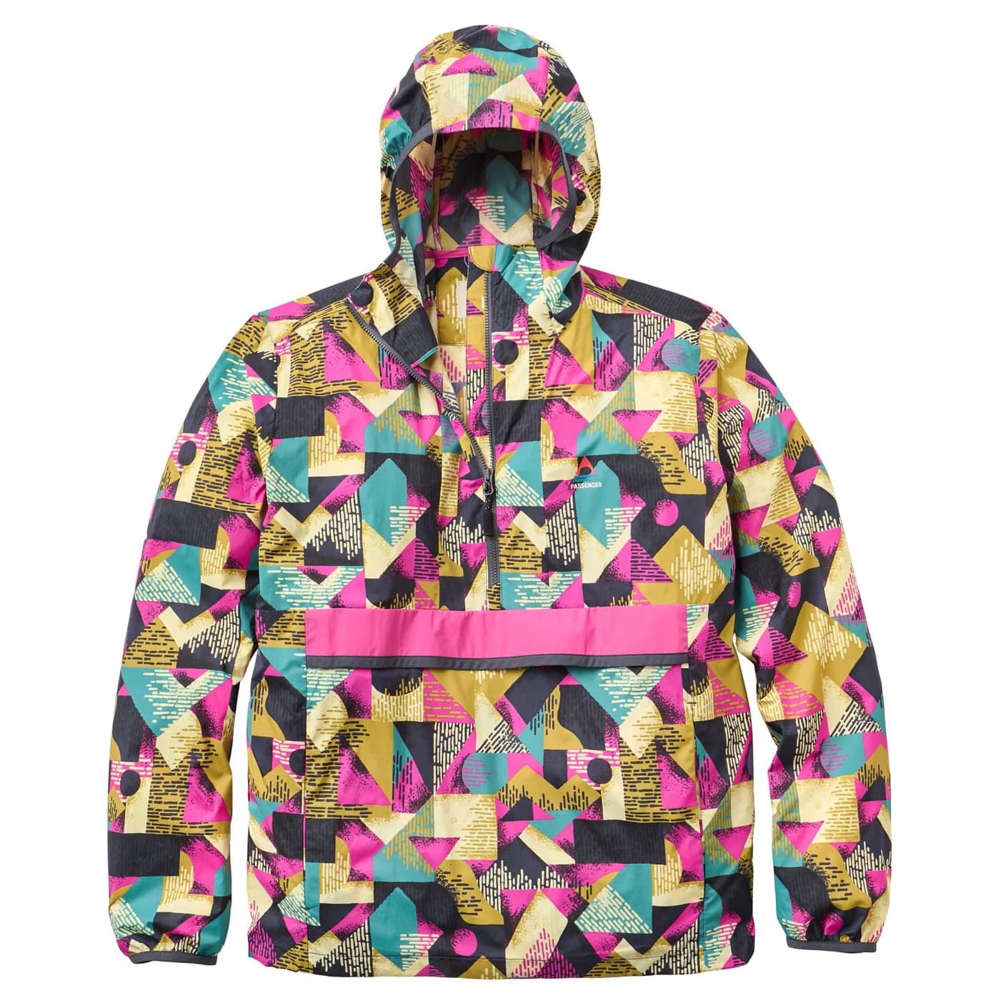 Дамско ветрозащитно яке Passenger Women's Viento Windshell Anorak Windproof jacket - Mosaic Mountain Charcoal