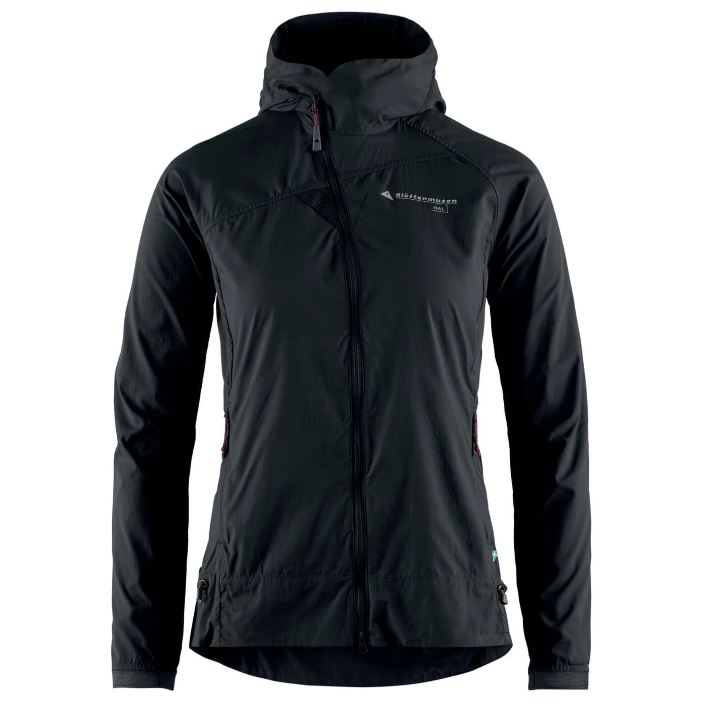 Дамско ветрозащитно яке Klättermusen Women's Nal Hooded Jacket Windproof jacket - Black