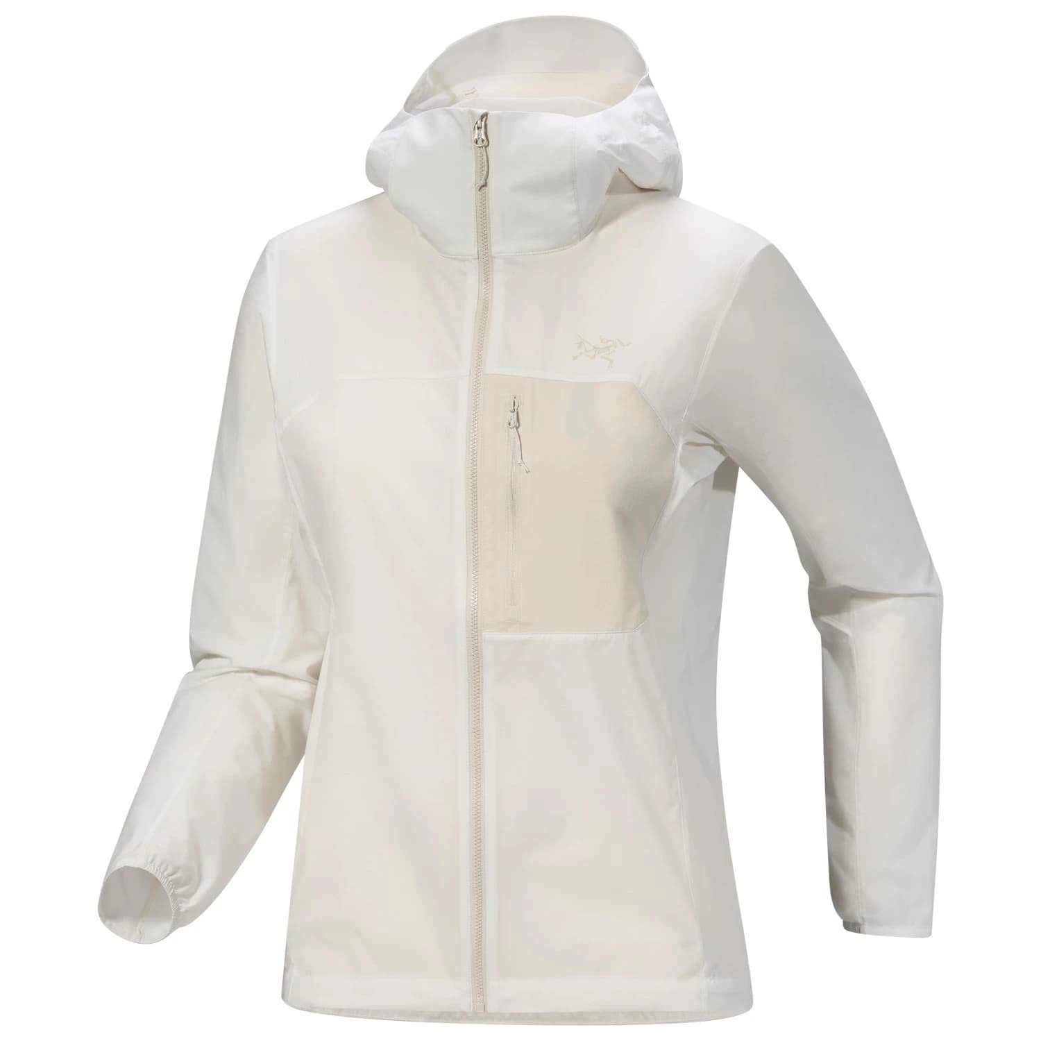 Дамско ветрозащитно яке Arc'teryx Women's Squamish Hoody Windproof jacket - Arctic Silk / Sea Salt
