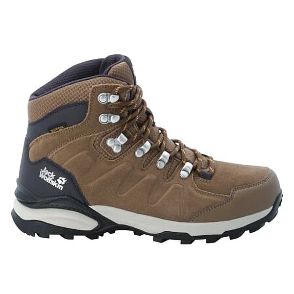 Дамски туристически обувки Jack Wolfskin Women's Refugio Texapore Mid Walking boots - Brown / Apricot