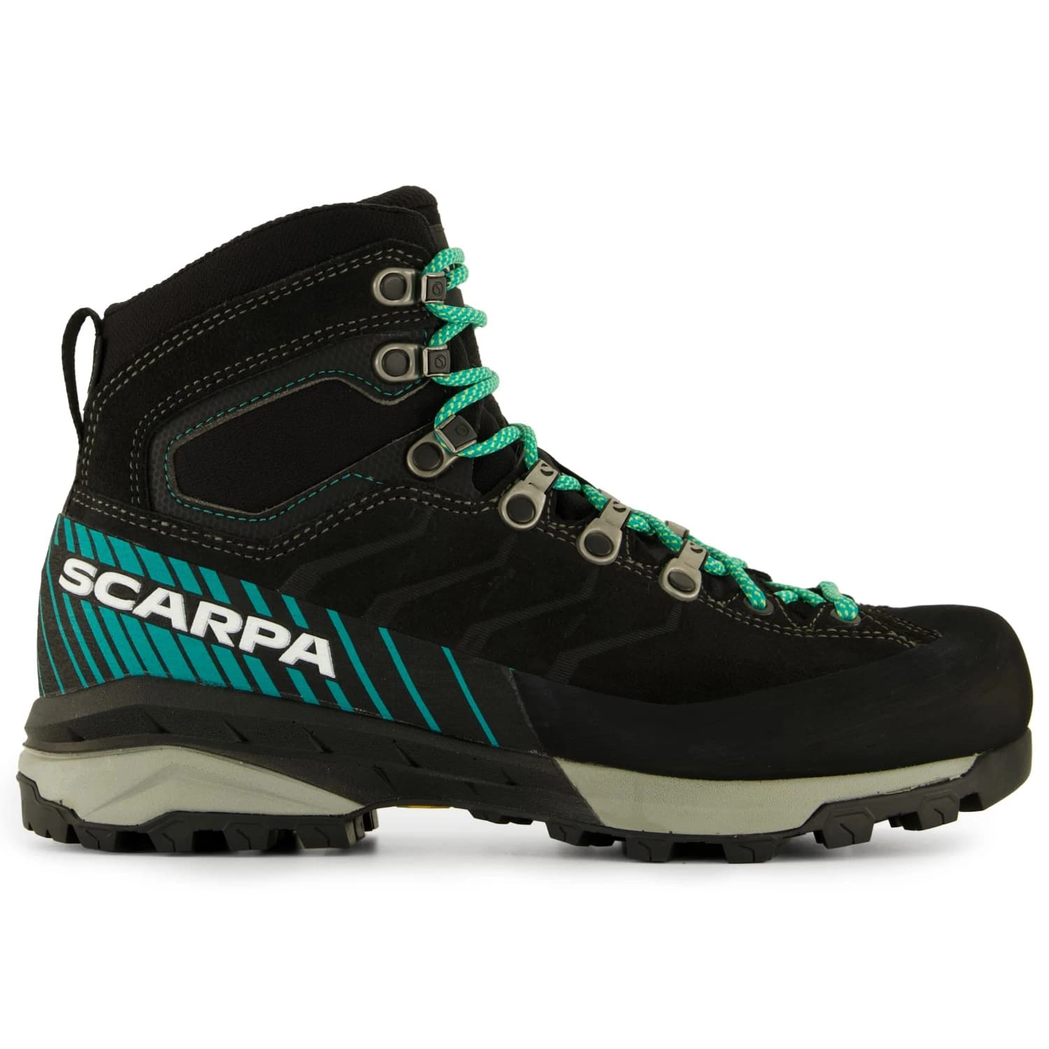 Дамски туристически обувки Scarpa Women's Mescalito TRK GTX Walking boots - Dark Anthracite / Tropical Green