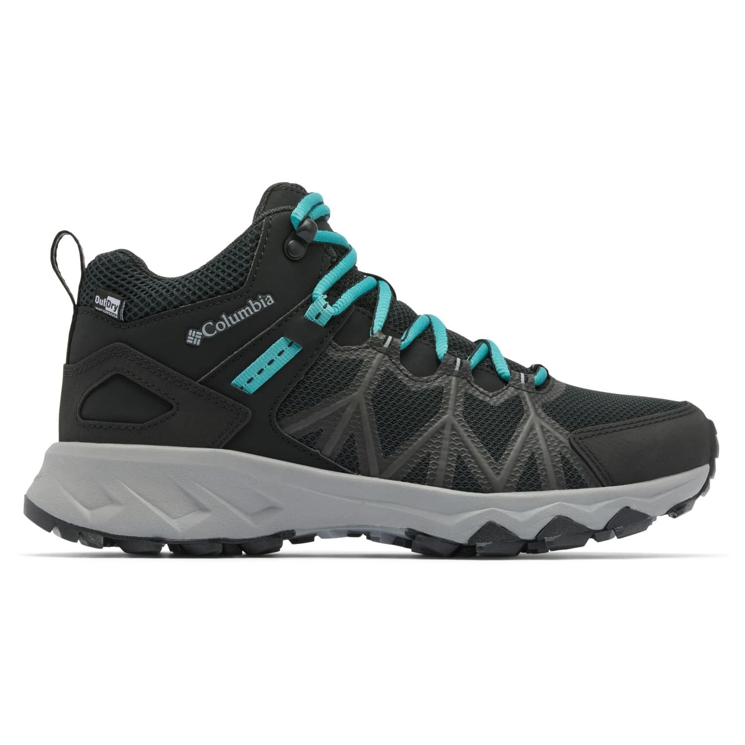 Дамски туристически обувки Columbia Women's Peakfreak II Mid Outdry Walking boots - Black / Teal
