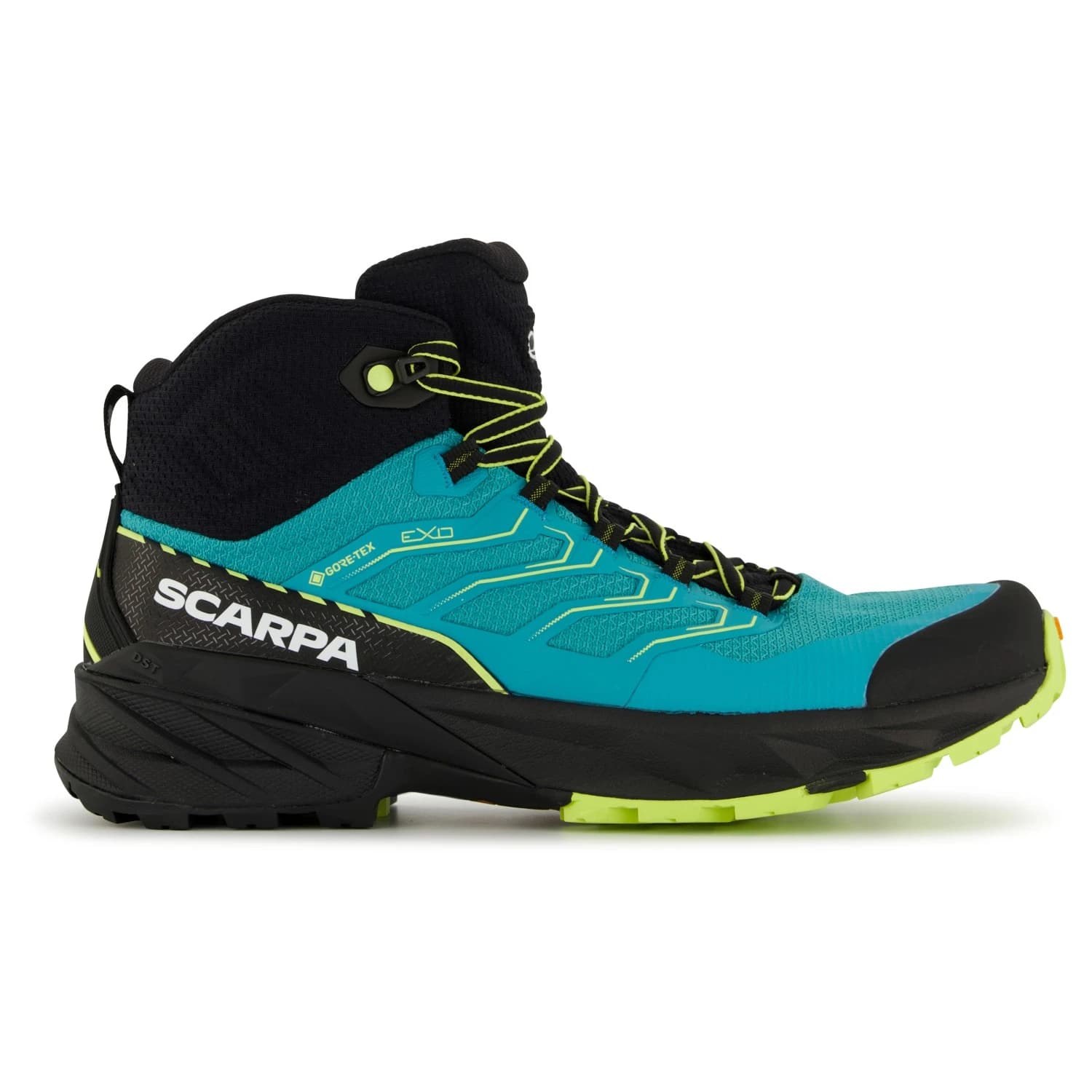 Дамски туристически обувки Scarpa Women's Rush Mid 2 GTX Walking boots - Baltic Blue / Sunny Lime