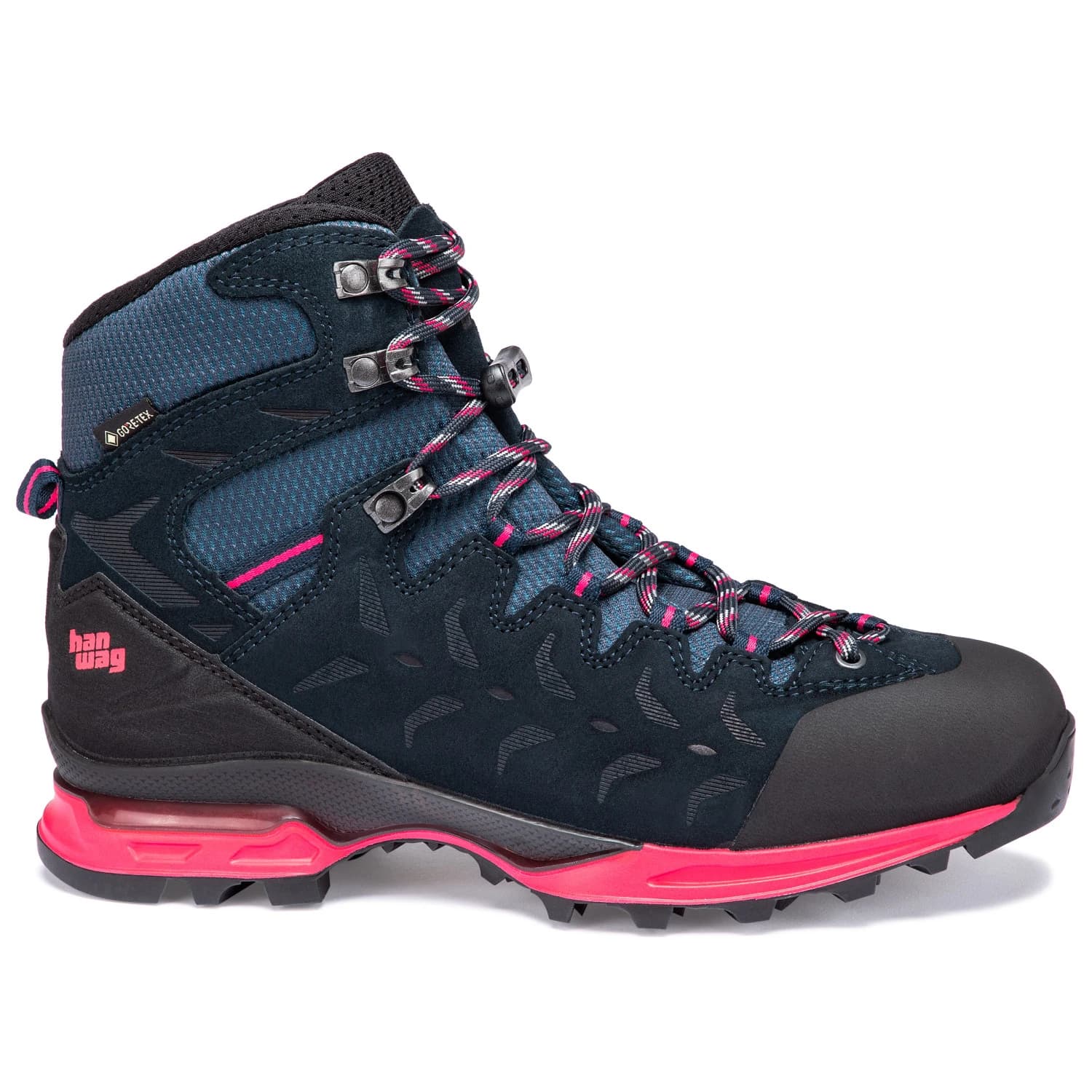 Дамски туристически обувки Hanwag Makra Trek Lady GTX Walking boots - Navy / Pink