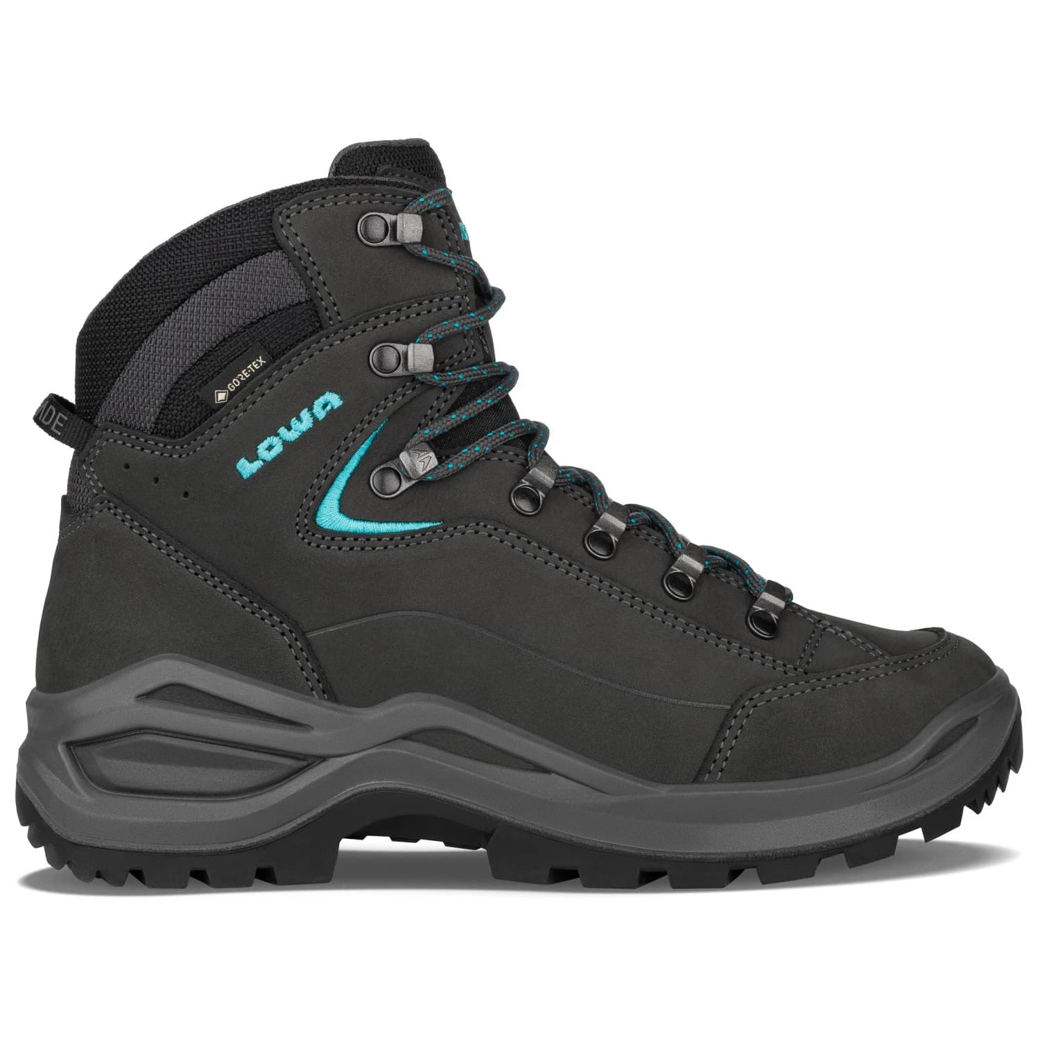 Дамски туристически обувки Lowa Women's Renegade Evo GTX Mid Walking boots - Asphalt / Turquoise