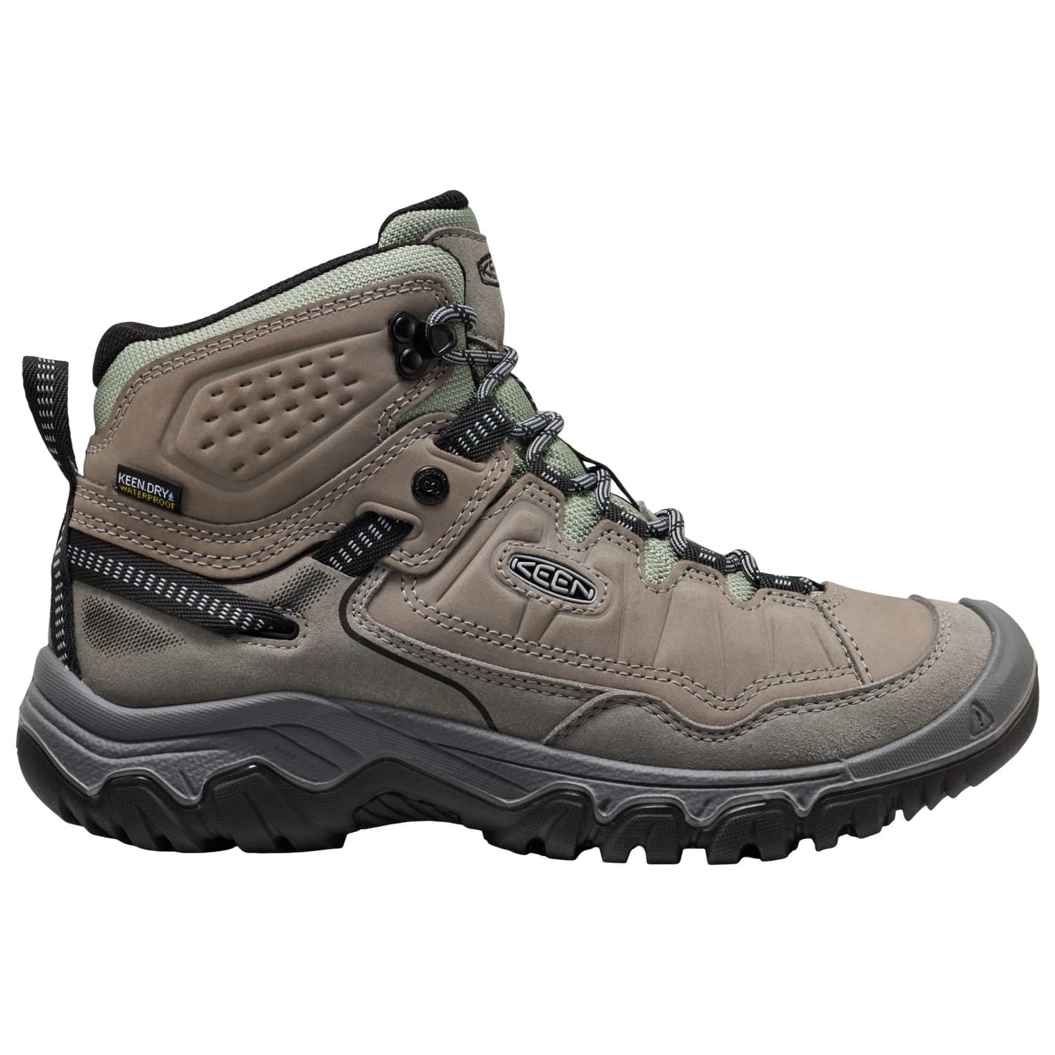 Дамски туристически обувки Keen Women's Targhee IV Mid WP Walking boots - Steel Grey / Lily Pad