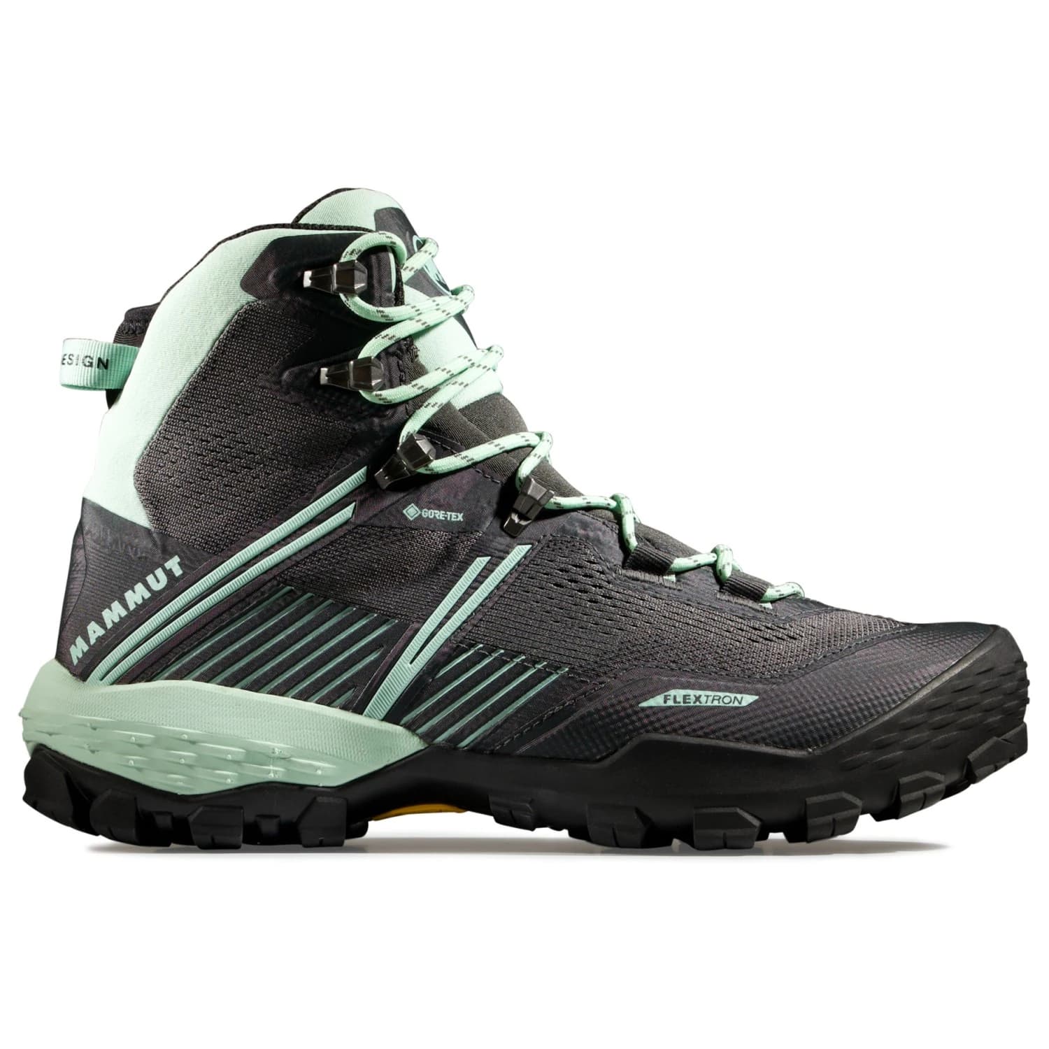 Дамски туристически обувки Mammut Women's Ducan II High GTX Walking boots - Steel / Neo Mint
