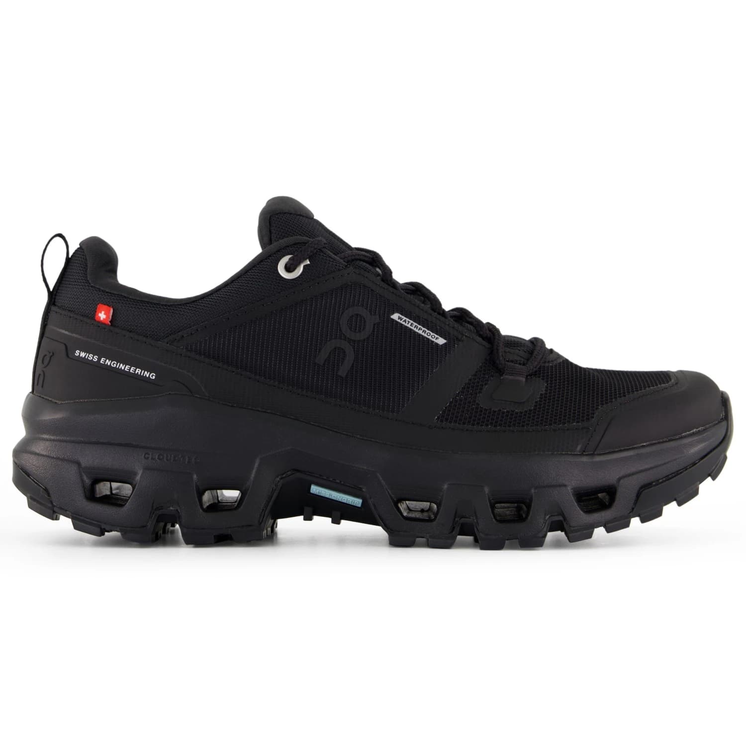 Дамски туристически обувки On Women's Cloudrock Low WP Walking boots - Black / Black
