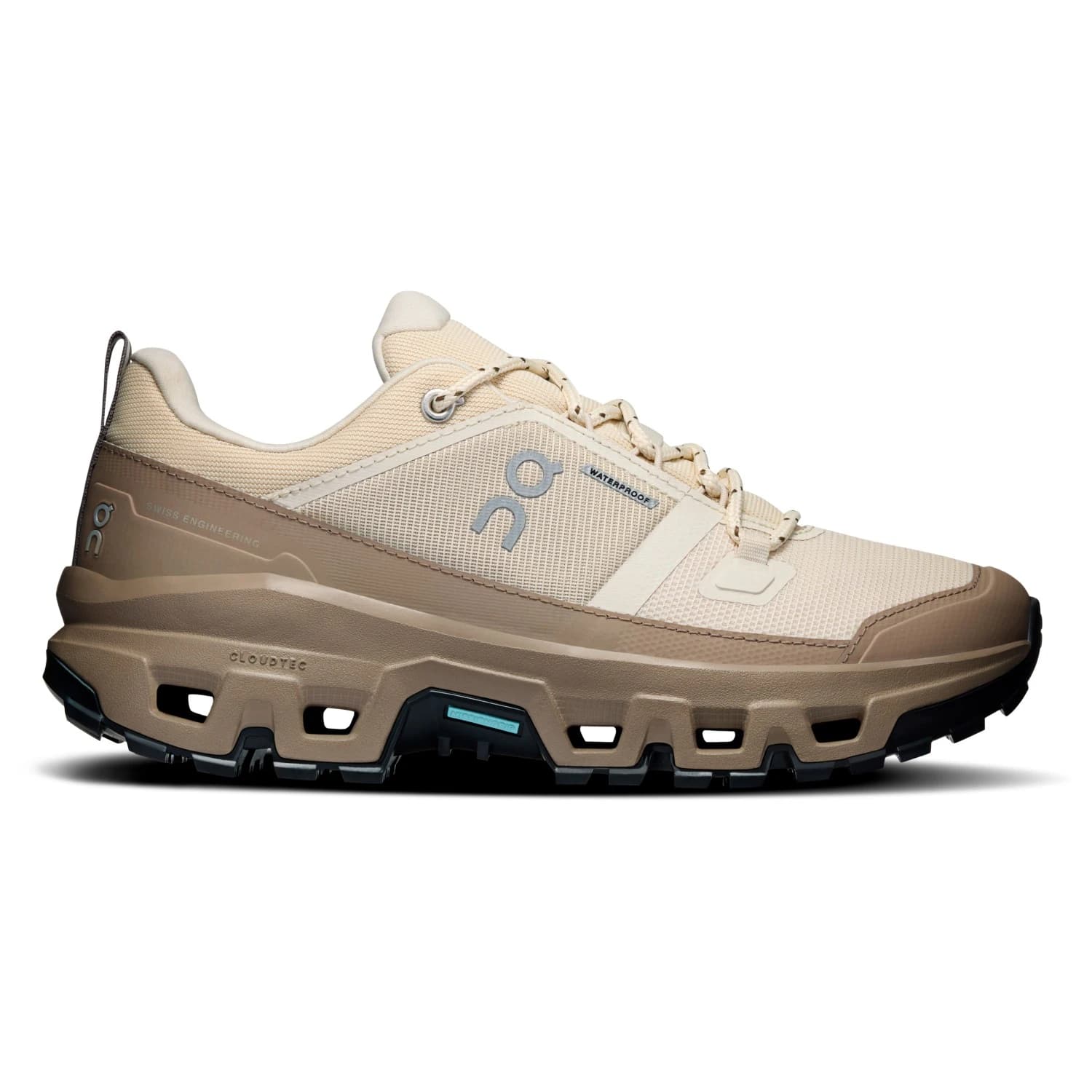 Дамски туристически обувки On Women's Cloudrock Low WP Walking boots - Grain / Soba