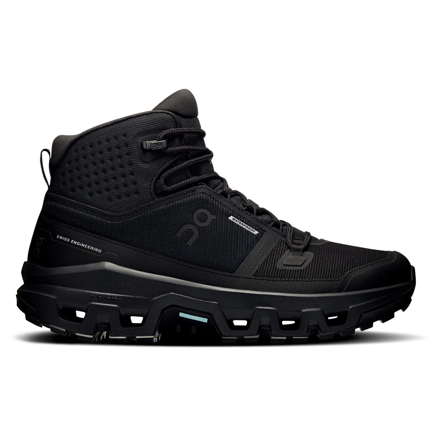 Дамски туристически обувки On Women's Cloudrock Mid WP Walking boots - Black / Black