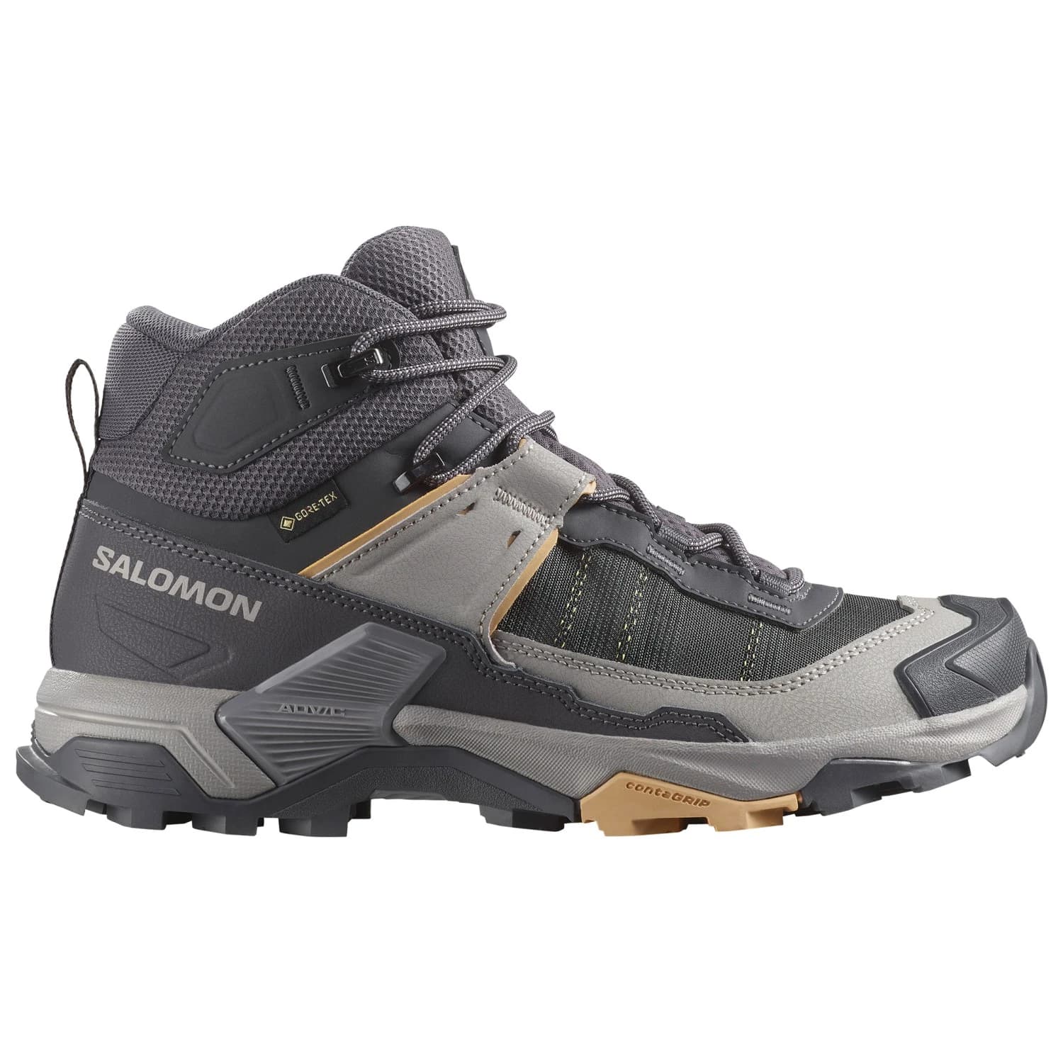 Дамски туристически обувки Salomon Women's X Ultra 5 Mid GORE-TEX Walking boots - Nine Iron / Gull / Soft Clay