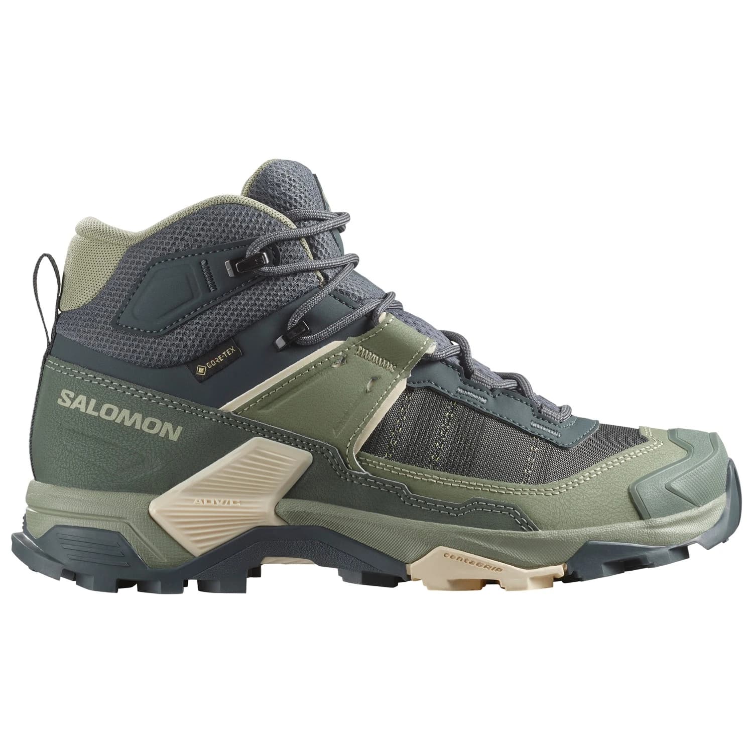 Дамски туристически обувки Salomon Women's X Ultra 5 Mid GORE-TEX Walking boots - Turbulence / Sedona Sage / Tender Peach