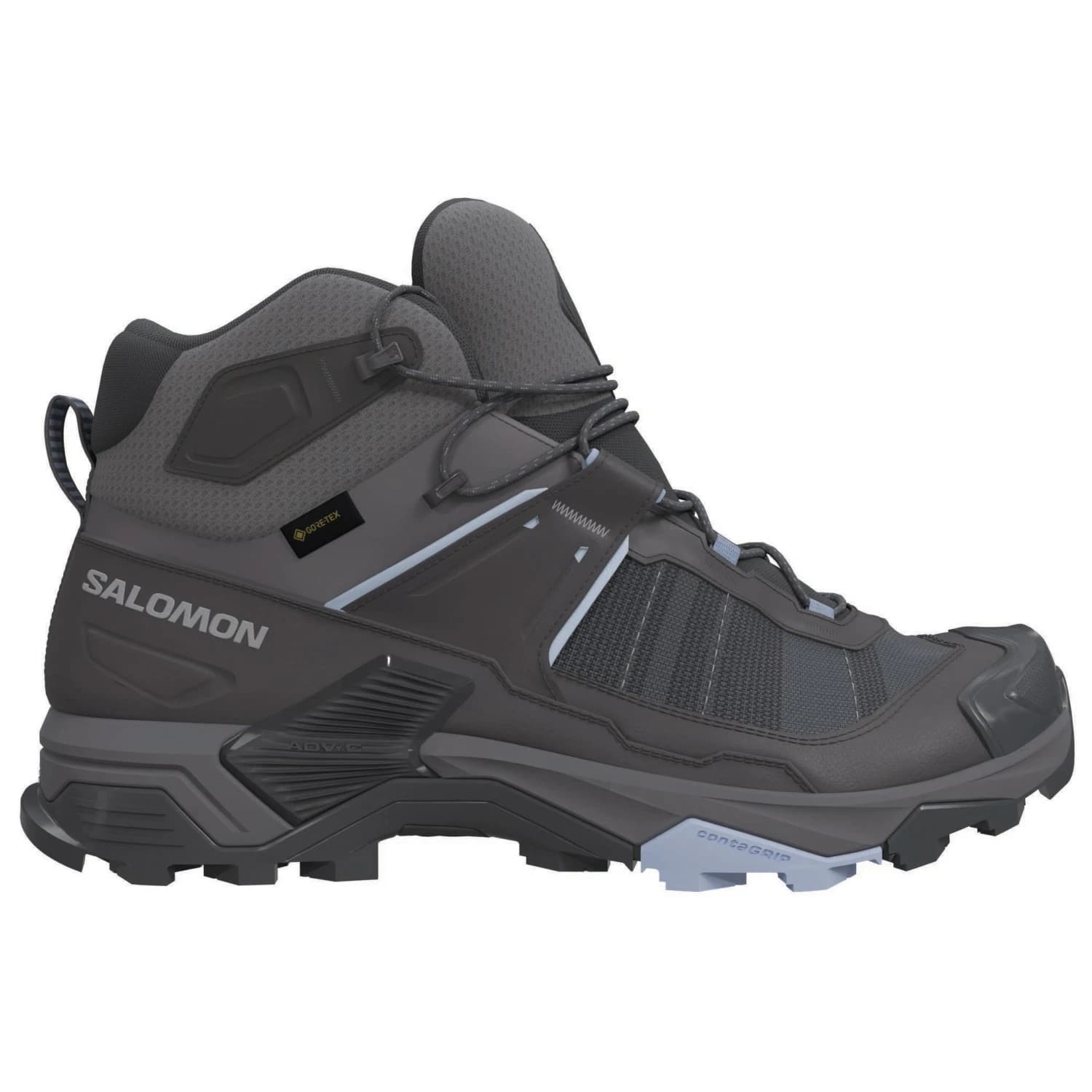 Дамски туристически обувки Salomon Women's X Ultra 5 Mid GORE-TEX Walking boots - Asphalt / Castlerock / Brunnera Blue