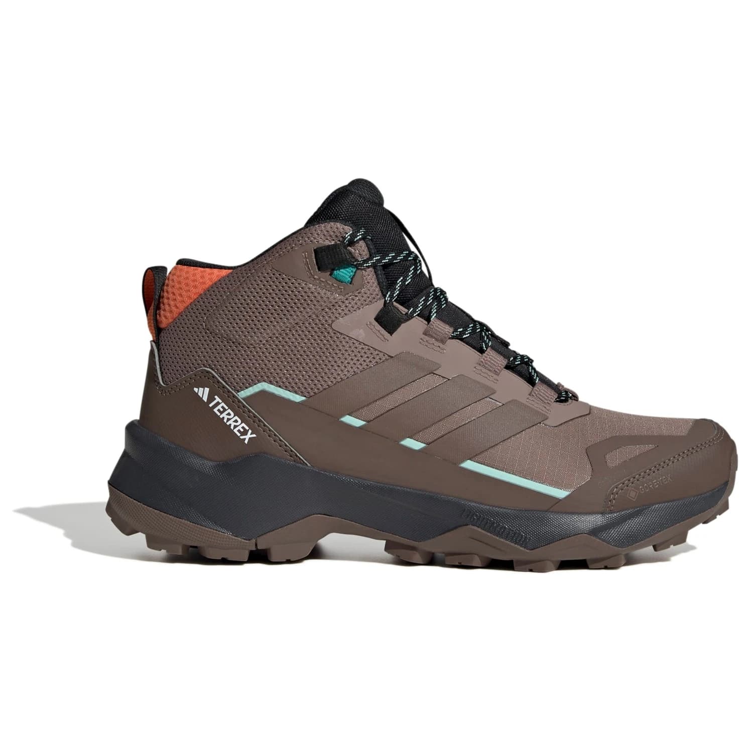 Дамски туристически обувки adidas Terrex Women's Terrex Skychaser AX5 Mid GORE-TEX Walking boots - Trace Brown / Earth Strata / Semi Impact Orange
