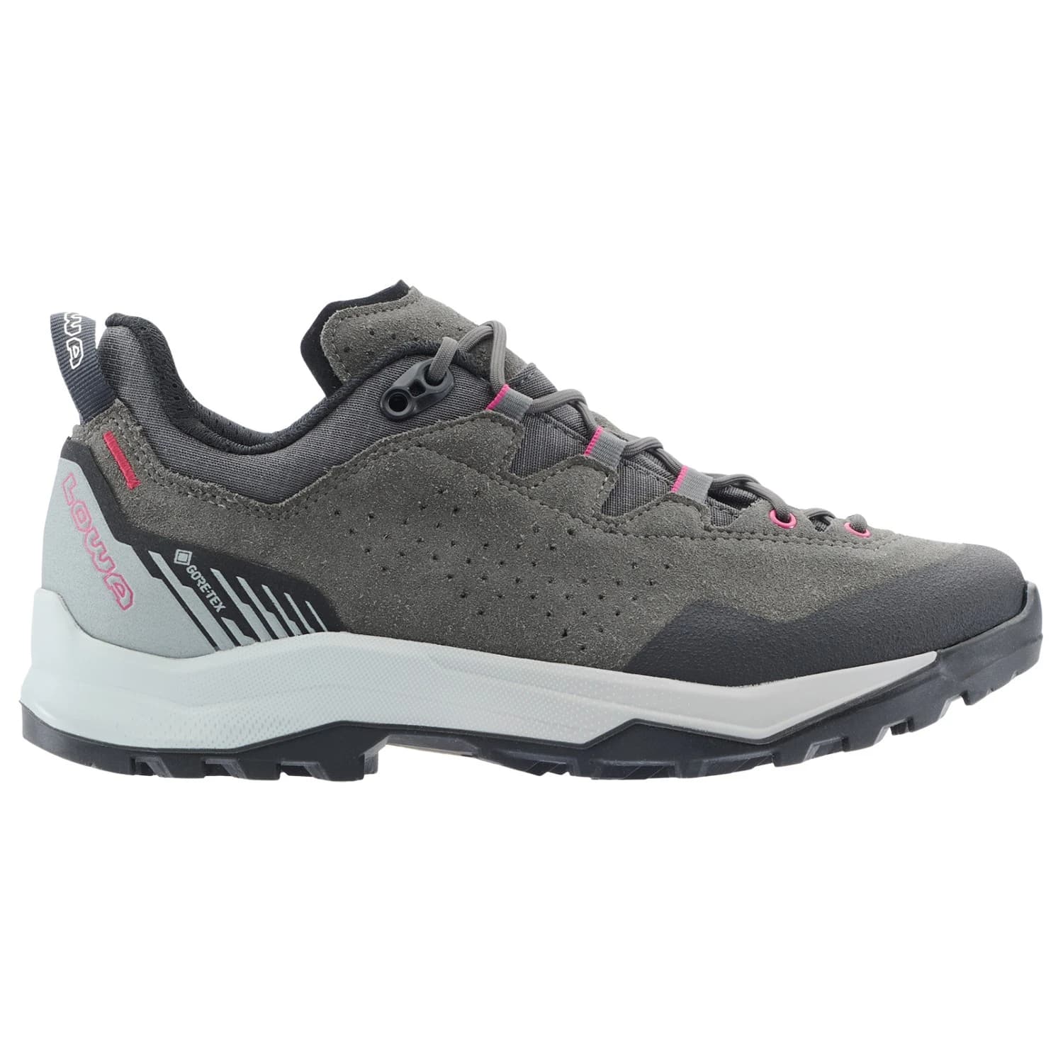 Дамски туристически обувки Lowa Women's Explorer GTX Lo Walking boots - Grey / Pink