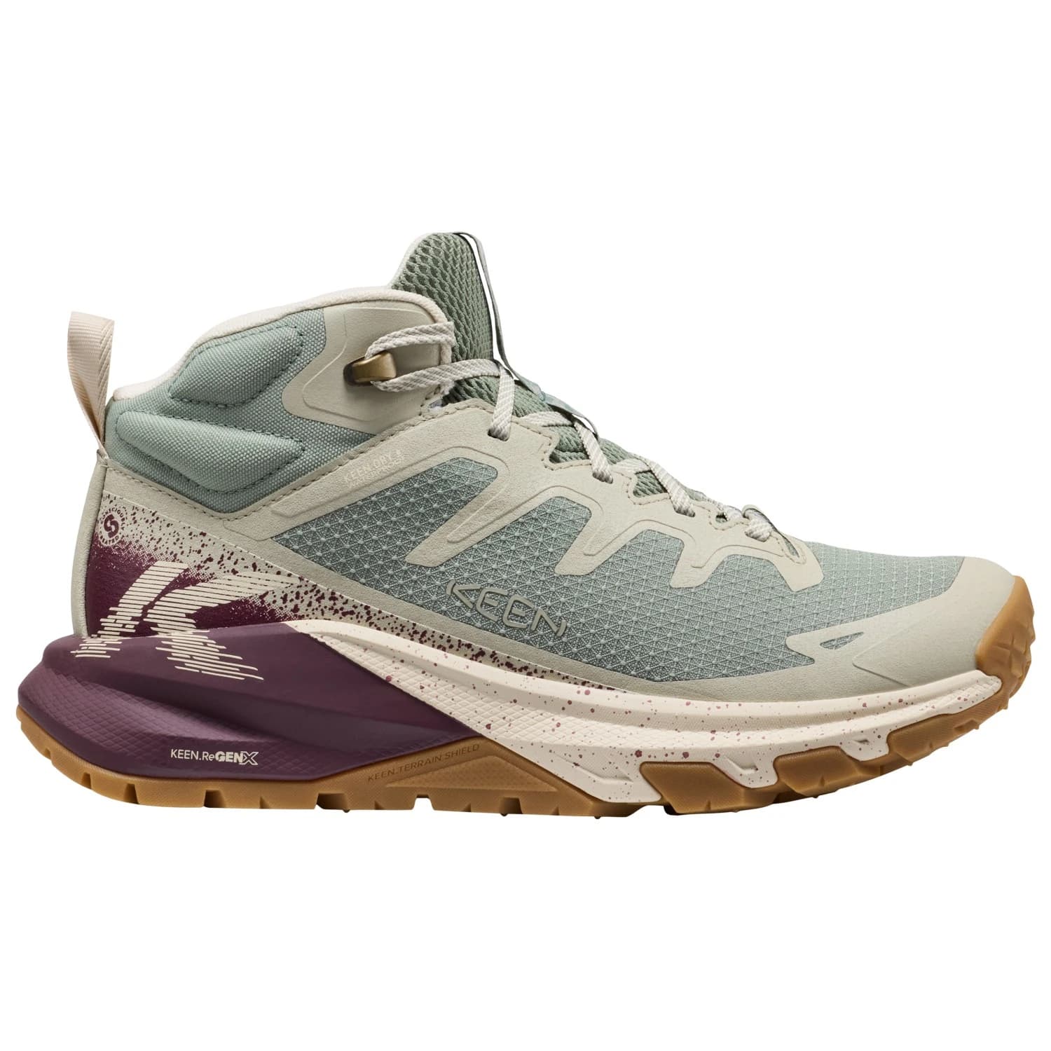 Дамски туристически обувки Keen Women's Targhee Apex Mid WP Walking boots - Lily Pad / Fig
