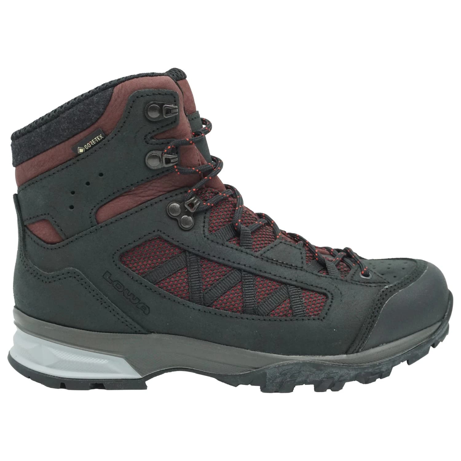 Дамски туристически обувки Lowa Women's Nevada GTX Mid Walking boots - Anthracite / Burgundy