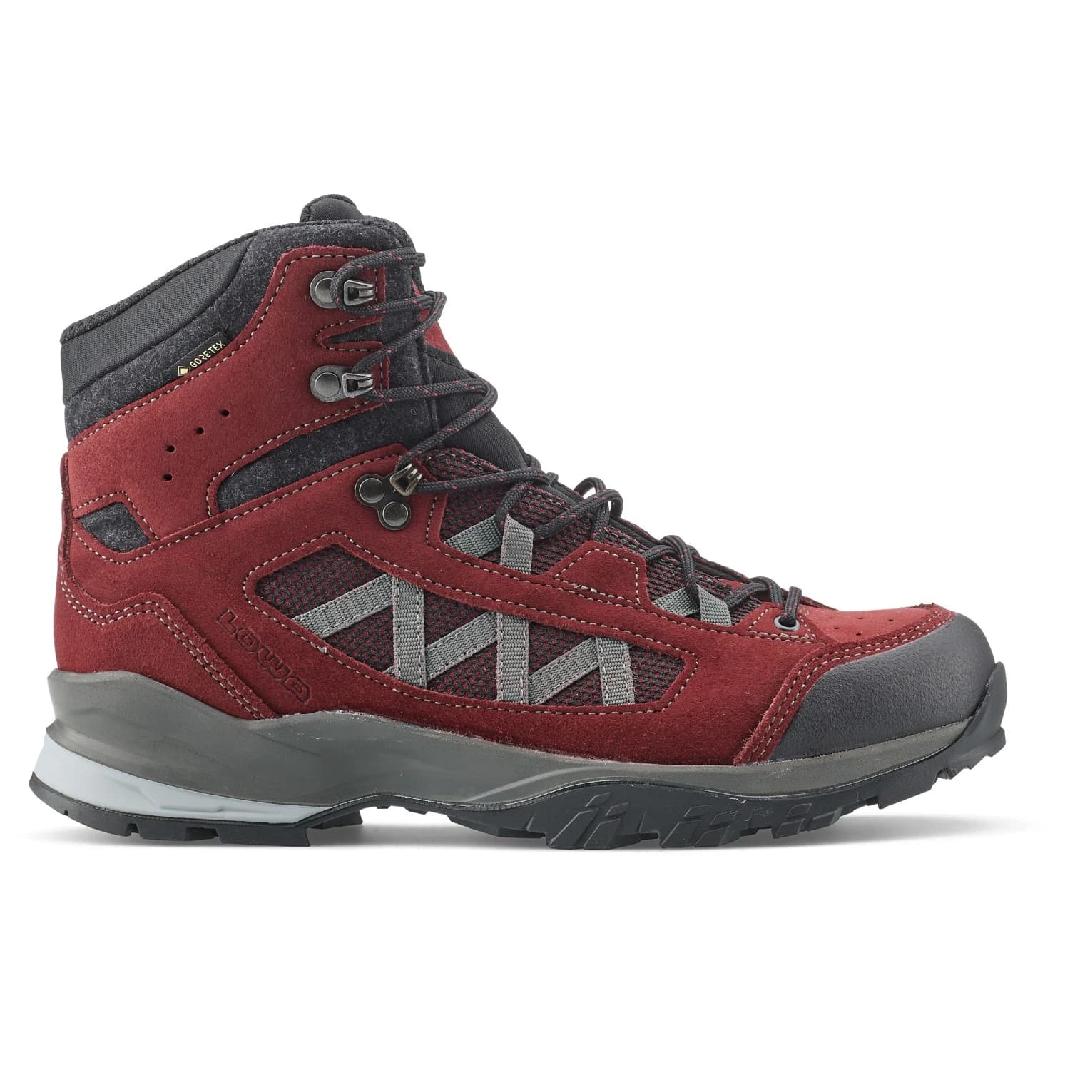 Дамски туристически обувки Lowa Women's Nevada GTX Mid Walking boots - Burgundy / Black
