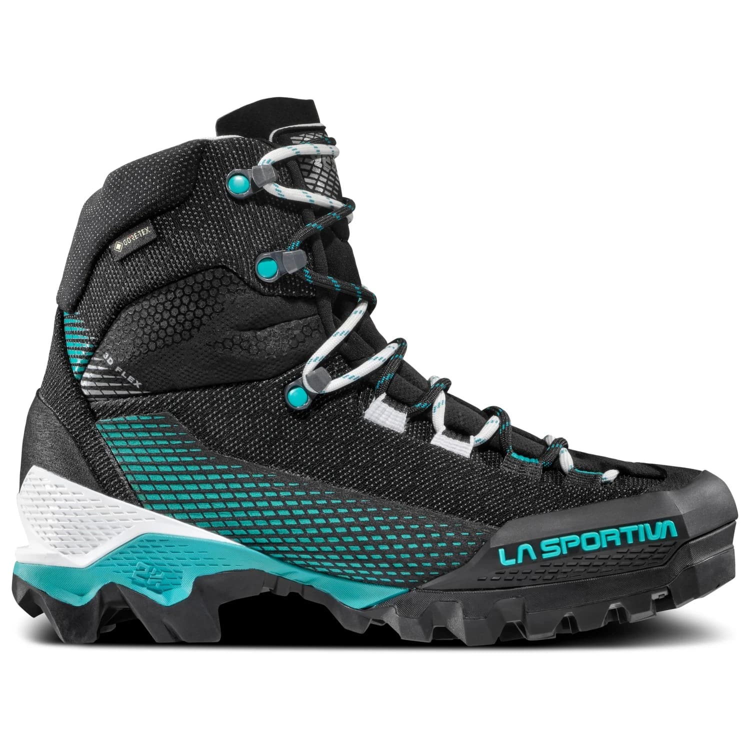 Дамски алпийски обувки La Sportiva Women's Aequilibrium ST GTX Mountaineering boots - Black / Aqua