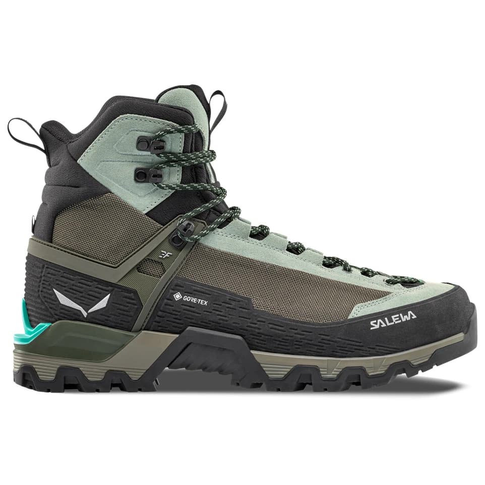 Дамски алпийски обувки Salewa Women's MTN Trainer 3 Tech Mid GTX Mountaineering boots - Shadow / Faded Green
