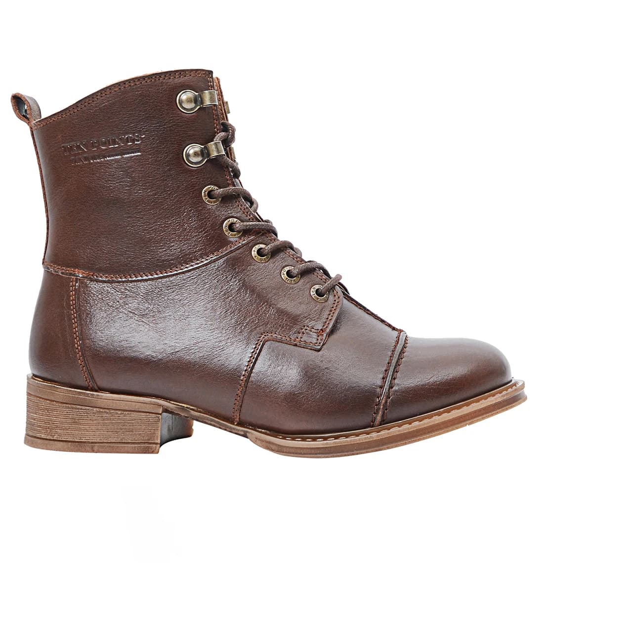 Дамски ежедневни боти Ten Points Women's Pandora Warm Lace Boots Winter boots - Chocolate
