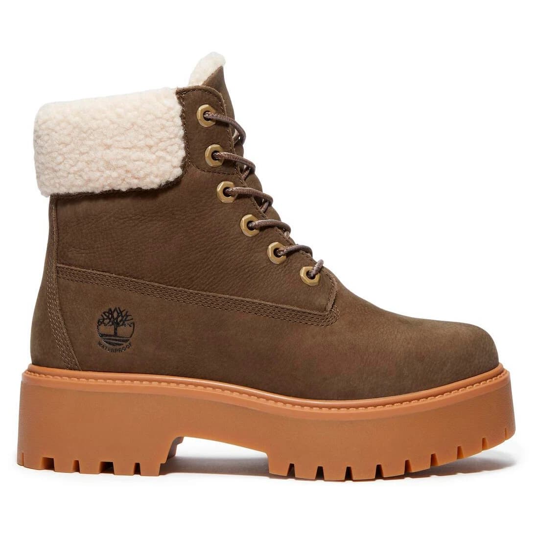 Зимни ботуши Timberland Women's Stone Street Mid Warm Lined WP Boot Winter boots - Dark Brown Full Grain