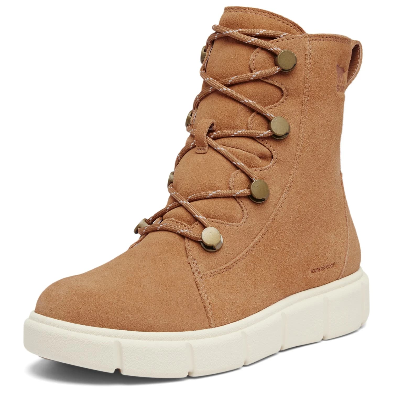 Дамски зимни ботуши Sorel Women's Explorer III Joan Waterproof Winter boots - Tawny Buff / Chalk