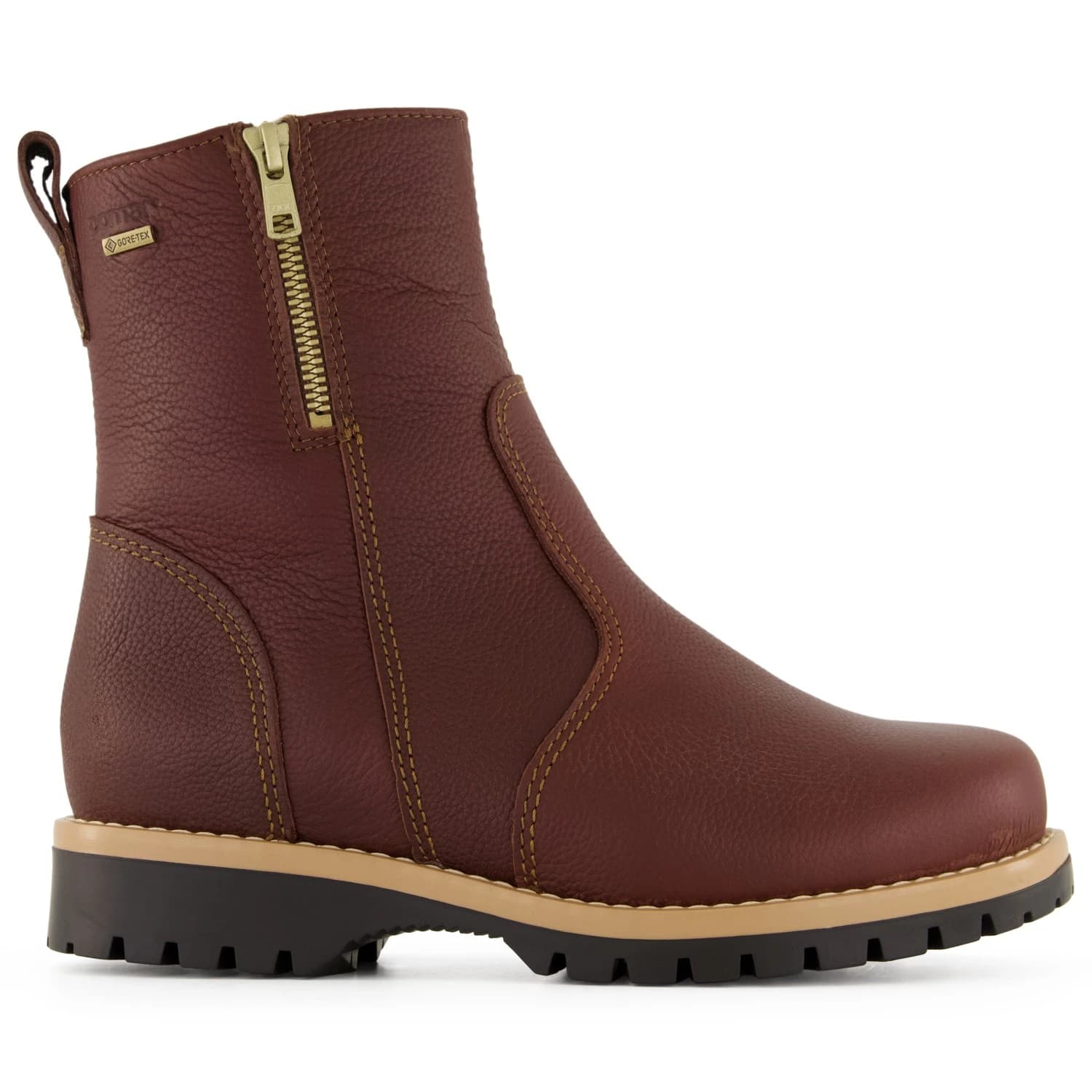 Дамски зимни ботуши Pomar Women's Tassu GTX Grip-Sole Ankle Boot Wide Winter boots - Vivian Brown Nappa