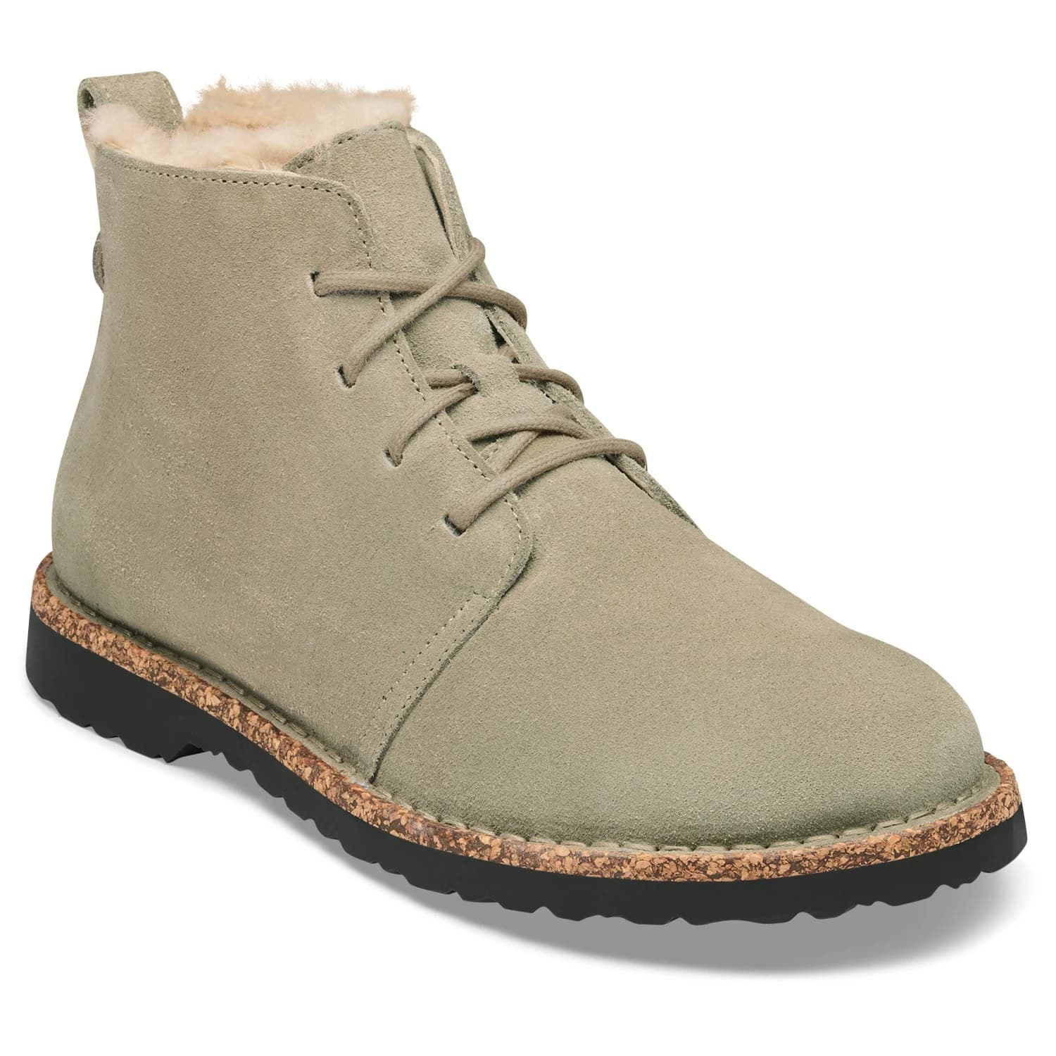 Дамски зимни ботуши Birkenstock Women's Uppsala Mid Suede Shearling Winter boots - Taupe