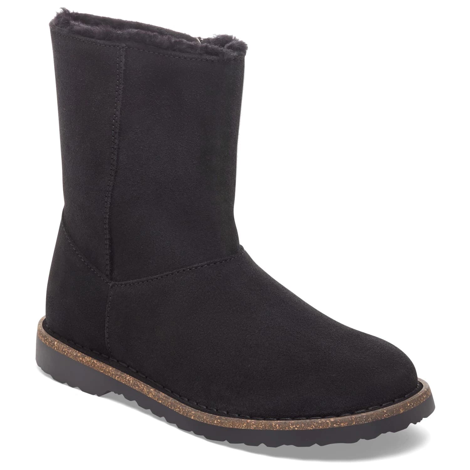Дамски зимни ботуши Birkenstock Women's Uppsala Zip Suede Shearling Winter boots - Black